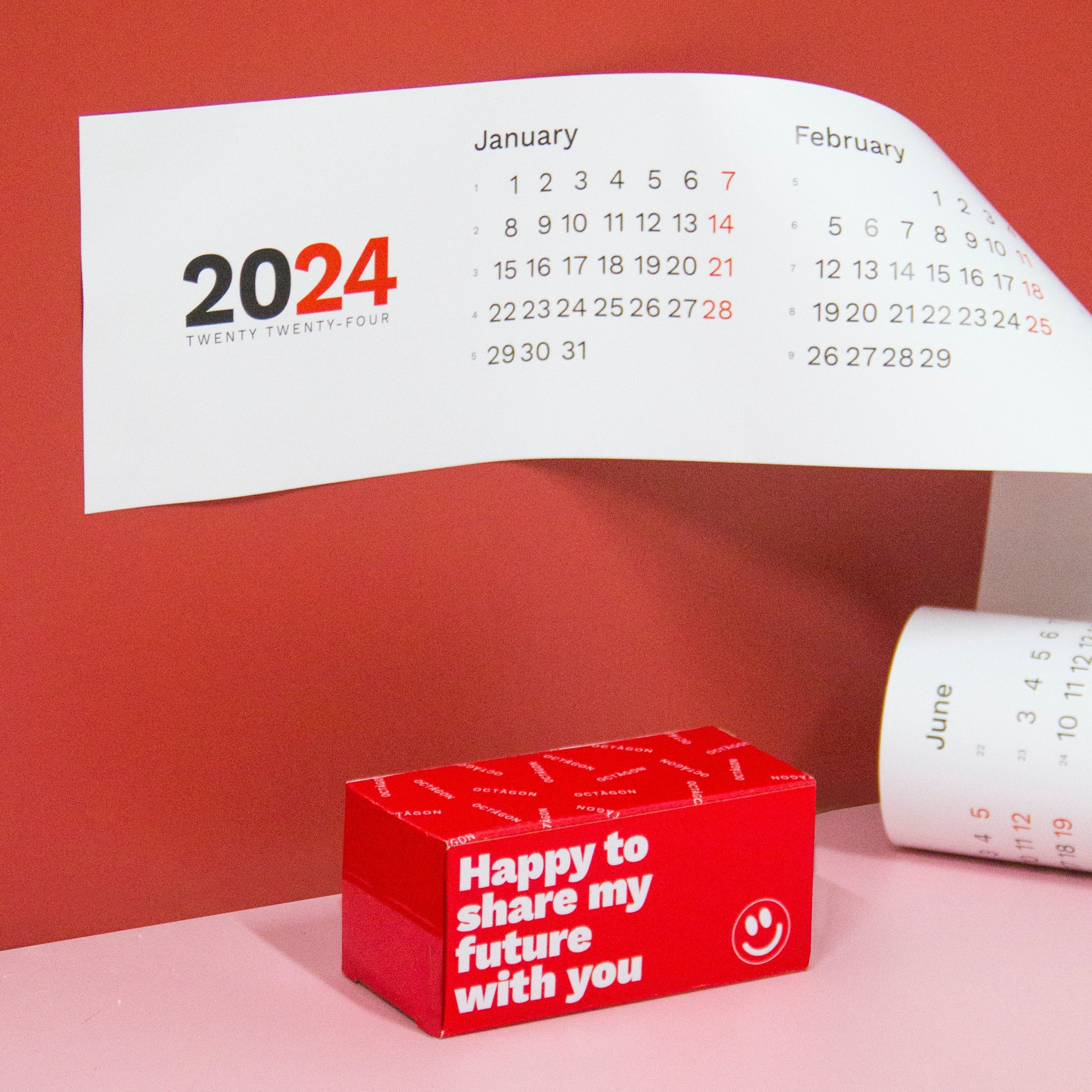 2024 Horizontal Calendar