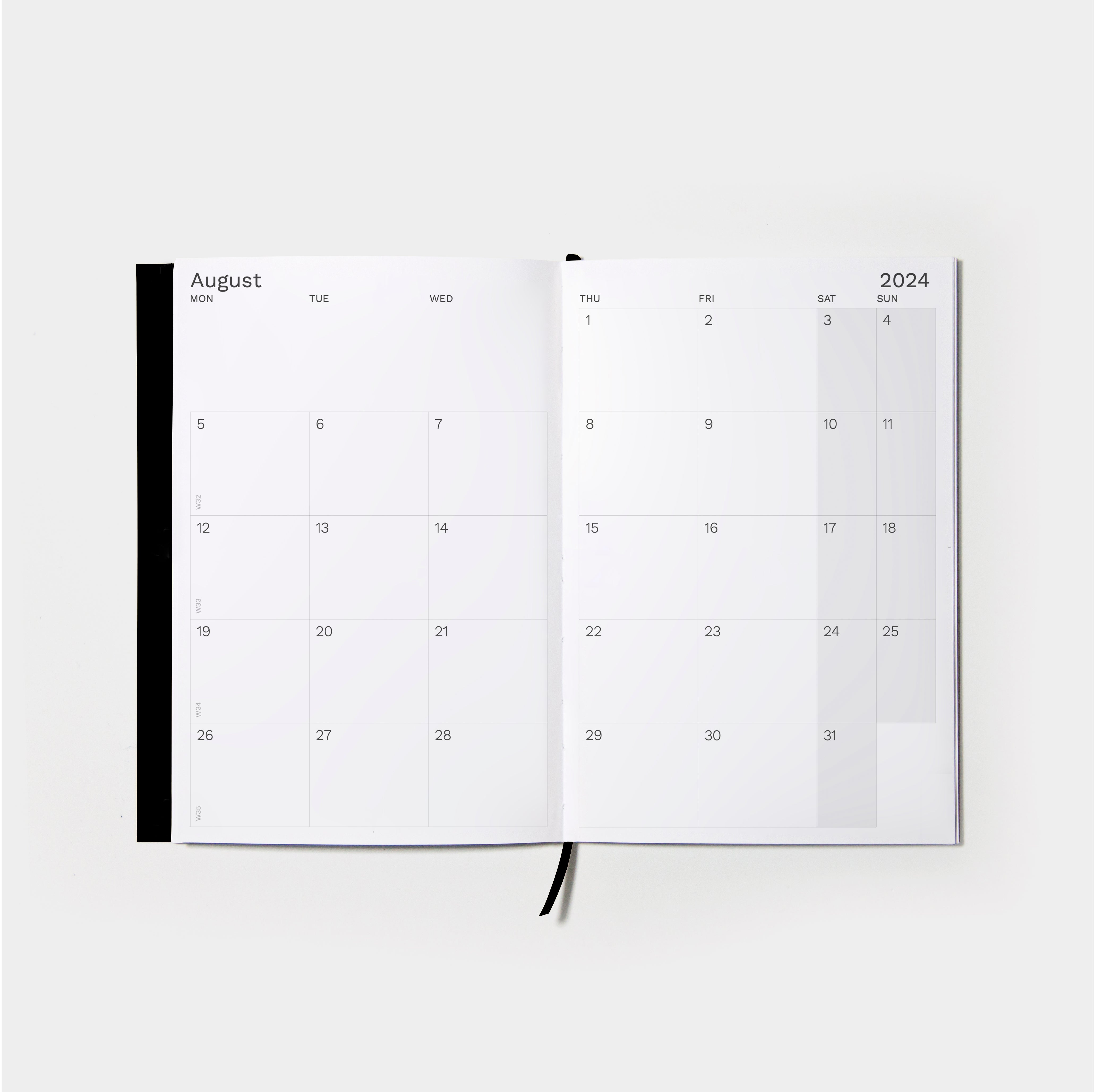 2024/2025 Weekly Planner Similar A5 size | Monthly view