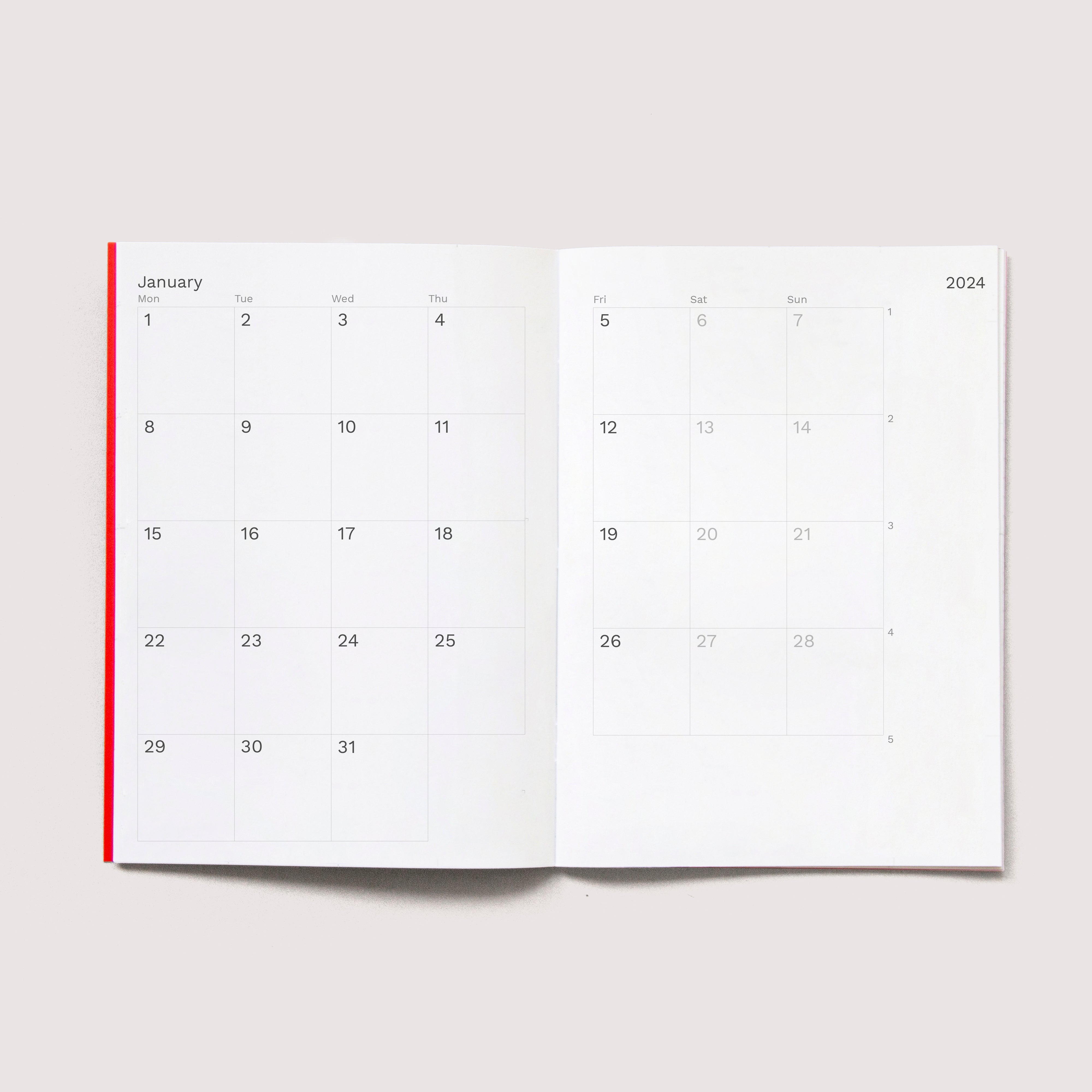 2024 Mini Monthly Planner  Similar A6 size – OCTÀGON DESIGN
