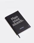 OCTÀGON DESIGN | Plan your month | Monthly planner | Black color and white typography.