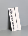 OCTÀGON DESIGN | Black Ribbon Bookmark | 3 ribbons | White, grey and black ribbon bookmarks.