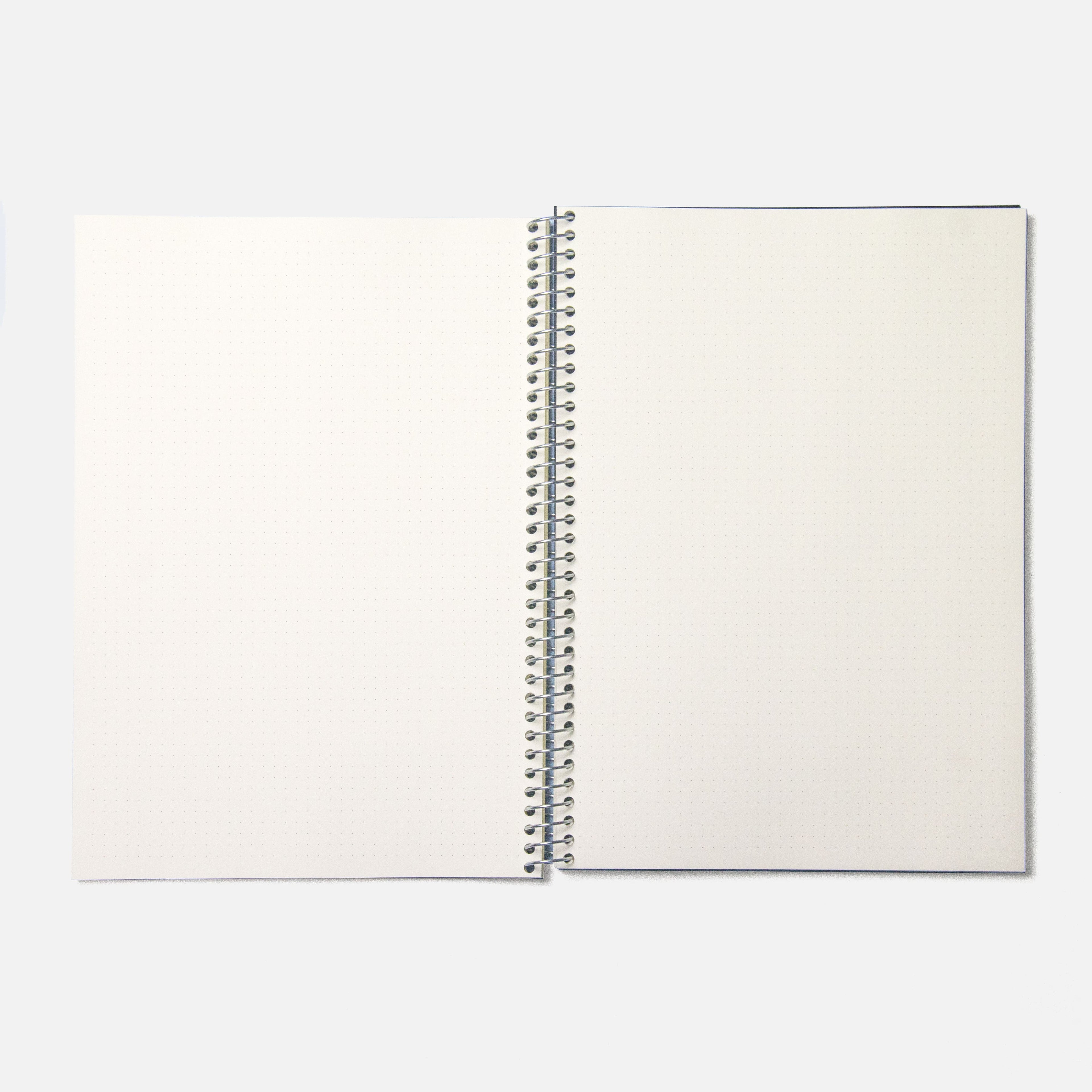 Best black cover spiral notebook. From Octàgon Design