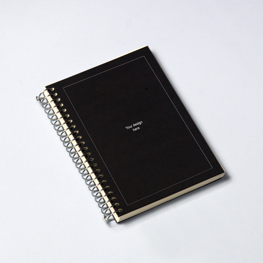 CUSTOM · Spiral notebook · Black · 144 pages · Similar A5 – OCTÀGON DESIGN