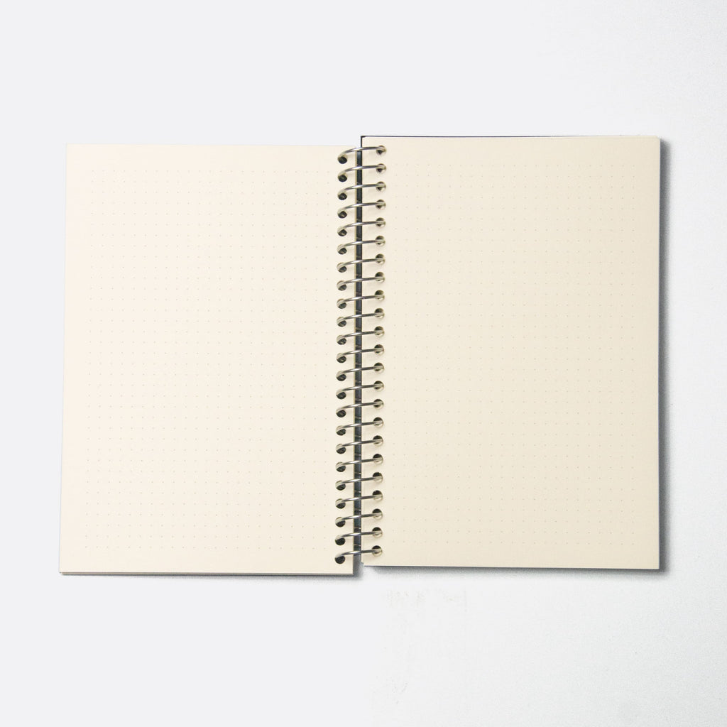 CUSTOM · Spiral notebook · Black · 144 pages · Similar A5