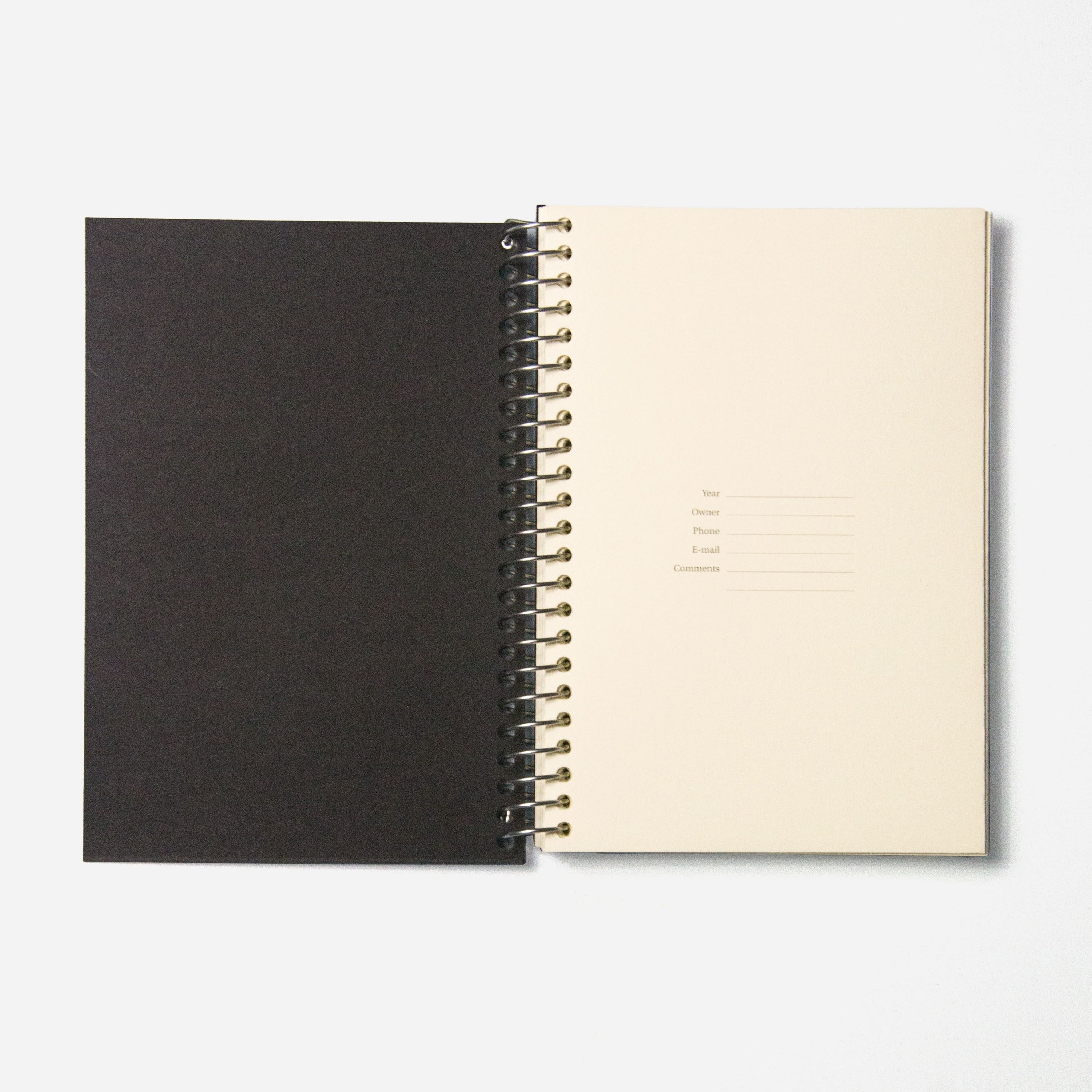 CUSTOM · Spiral notebook · Black · 144 pages · Similar A5