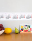 Octàgon design, 2025 horizontal calendar. Lifestyle.