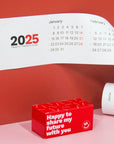 Octàgon design, 2025 horizontal calendar. Product and packaging.