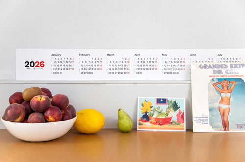 2026 Horizontal Calendar from Octàgon Design
