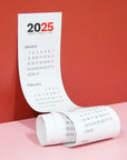 Octàgon design, 2025 vertical calendar. Product.