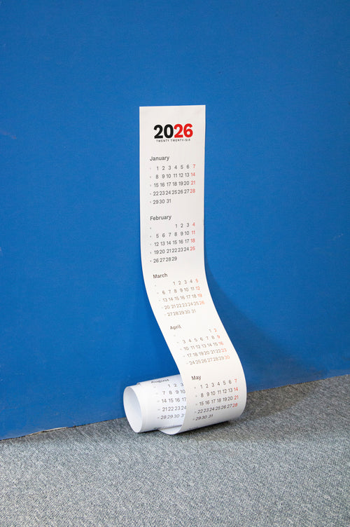 2026 Vertical Calendar, best calendar, from Octàgon Design.
