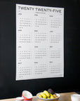 Octàgon Design, 2025 wall calendar, size A0. Lifestyle.