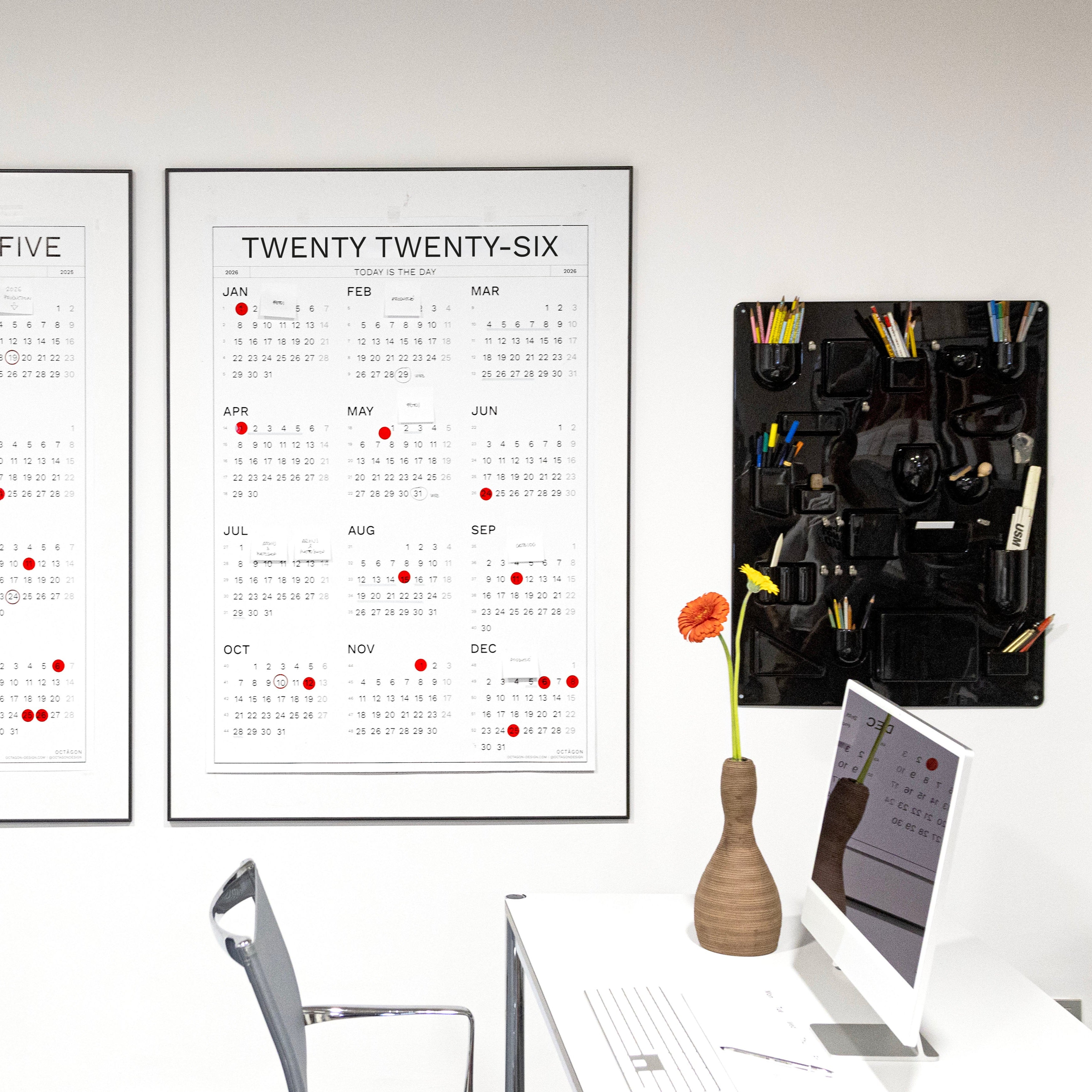 Best 2026 wall calendar from Octàgon Design