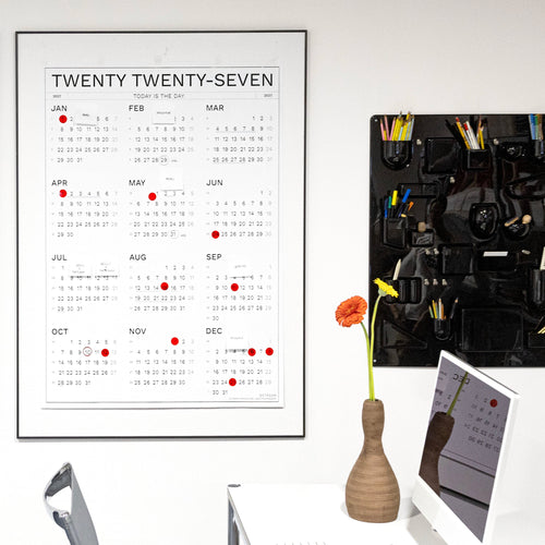 2027 Wall Calendar by Octàgon Design. Lifestyle image.