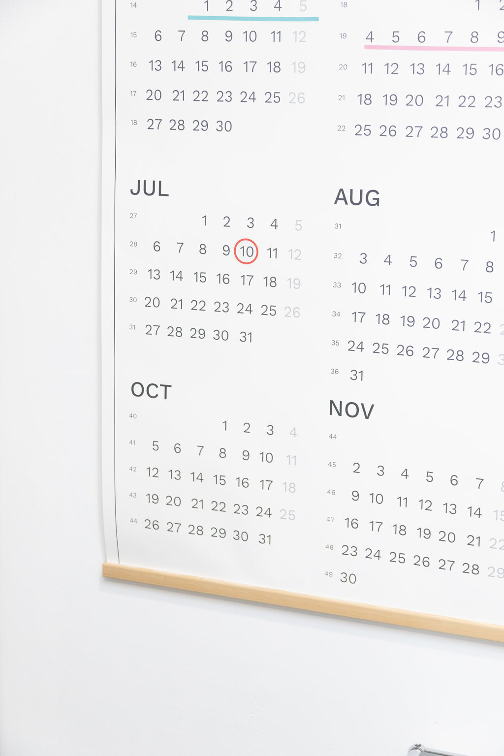 Calendar detail.