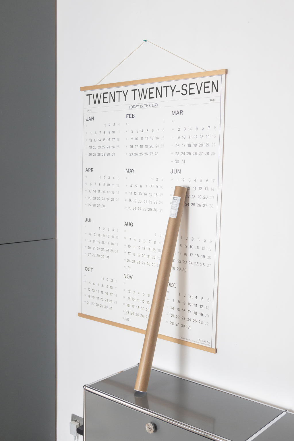 2027 Wall Calendar by Octàgon Design. Calendar and packagin.