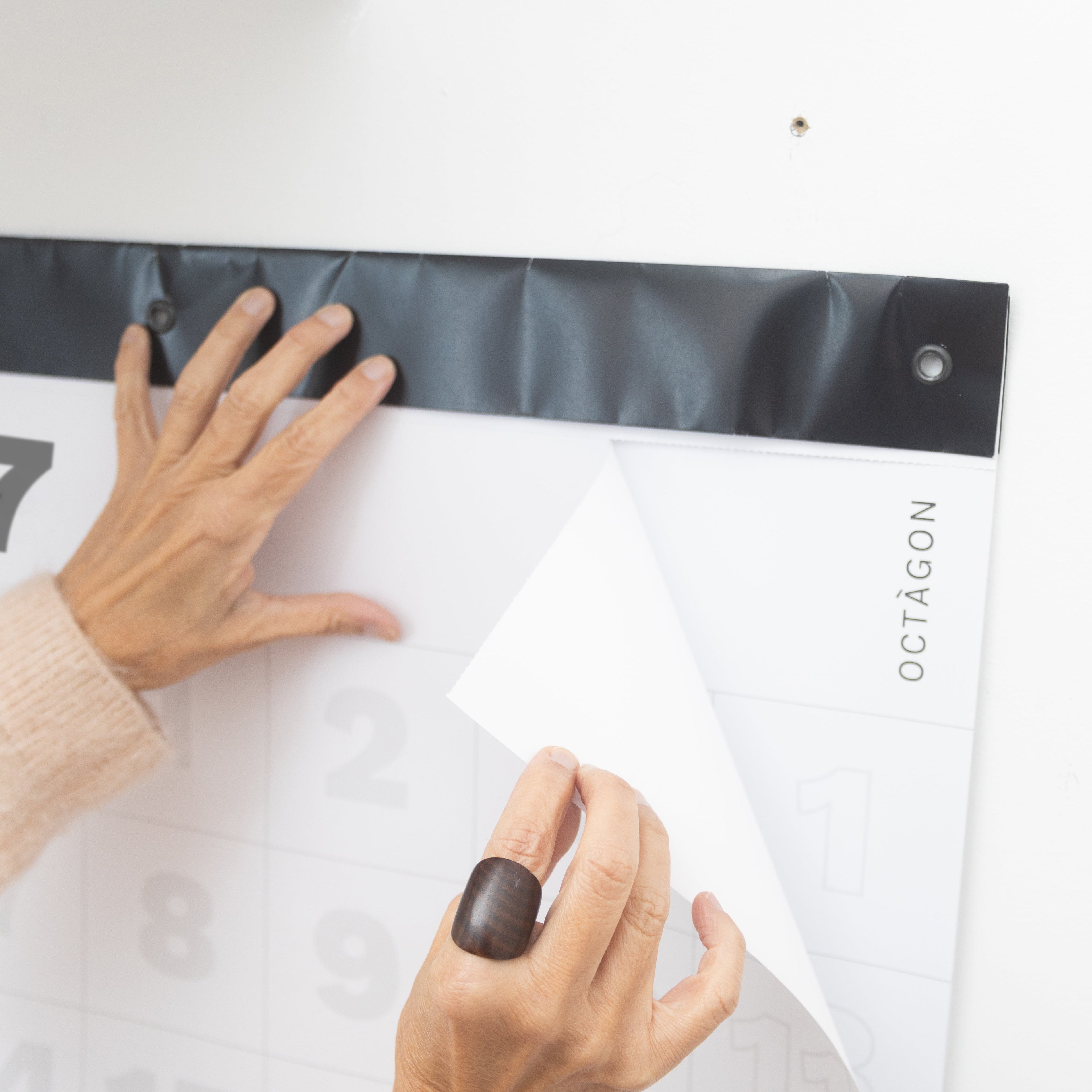 2027 Giant Wall Planner or Calendar by Octàgon Design. Design detail.
