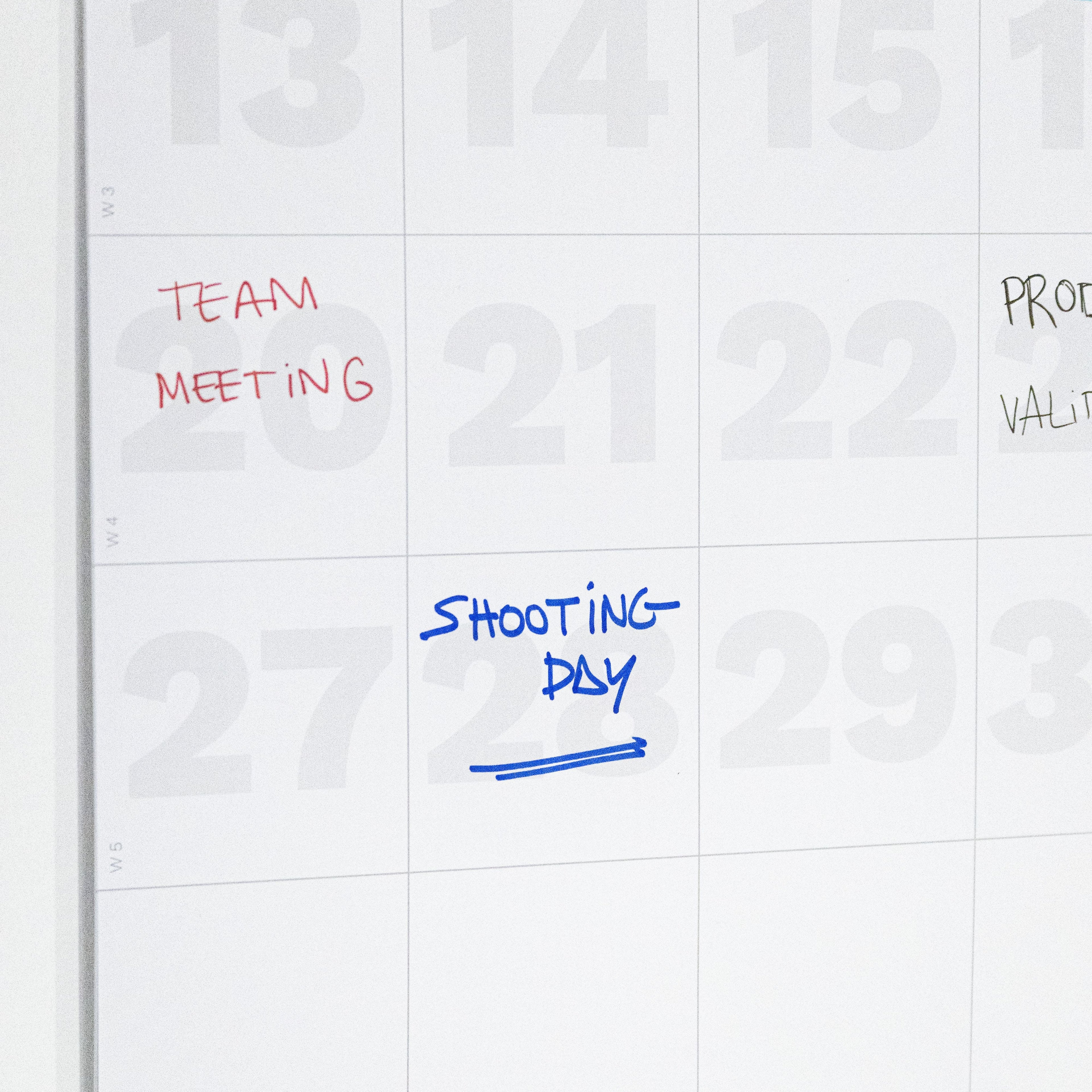 2027 Giant Wall Planner or Calendar by Octàgon Design. Planning session.