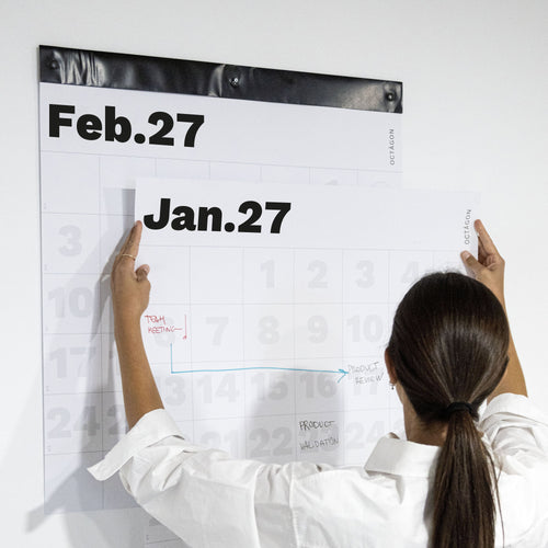 2027 Giant Wall Planner or Calendar by Octàgon Design. Office atmosphere.