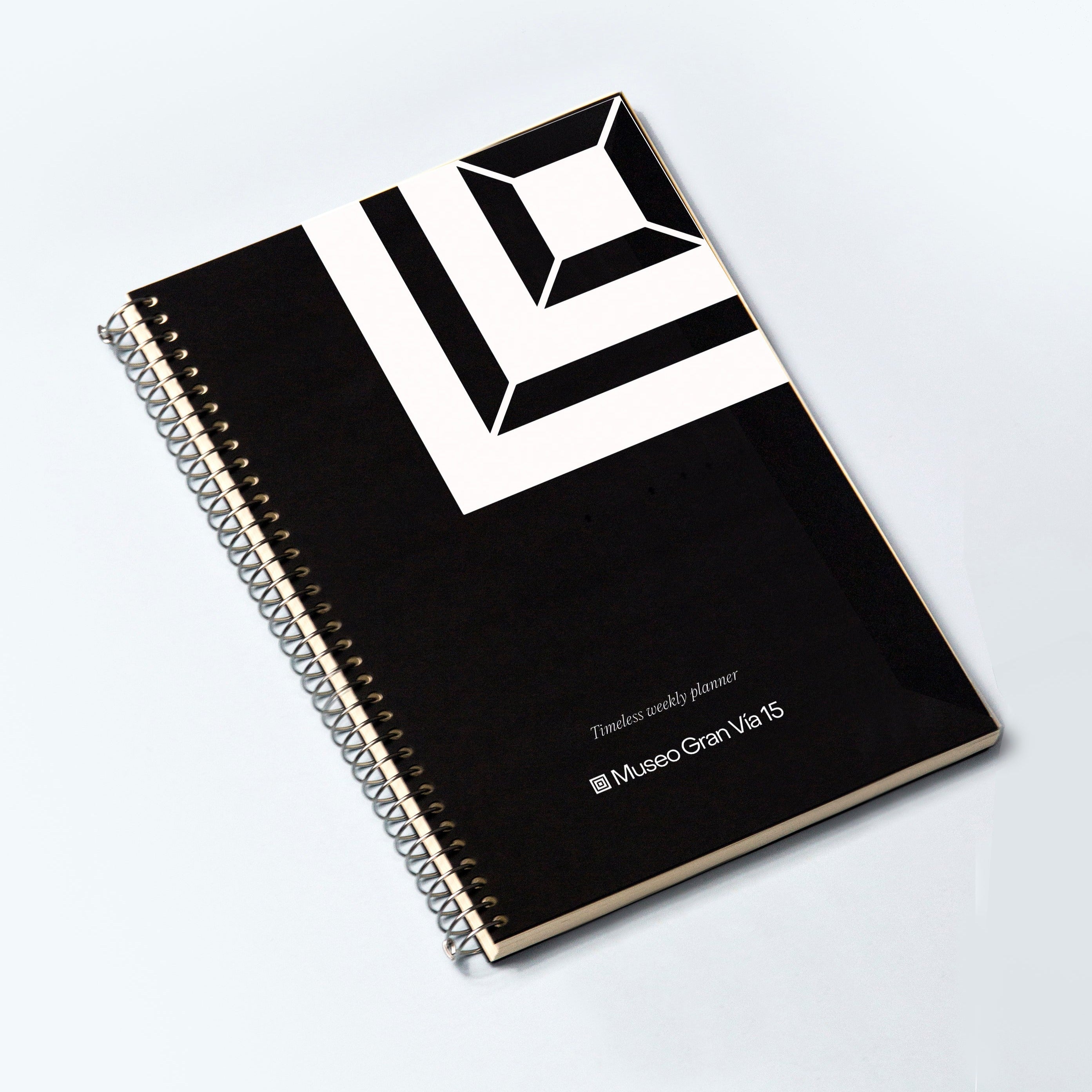 CUSTOM · Spiral notebook · Black · 144 pages · A4