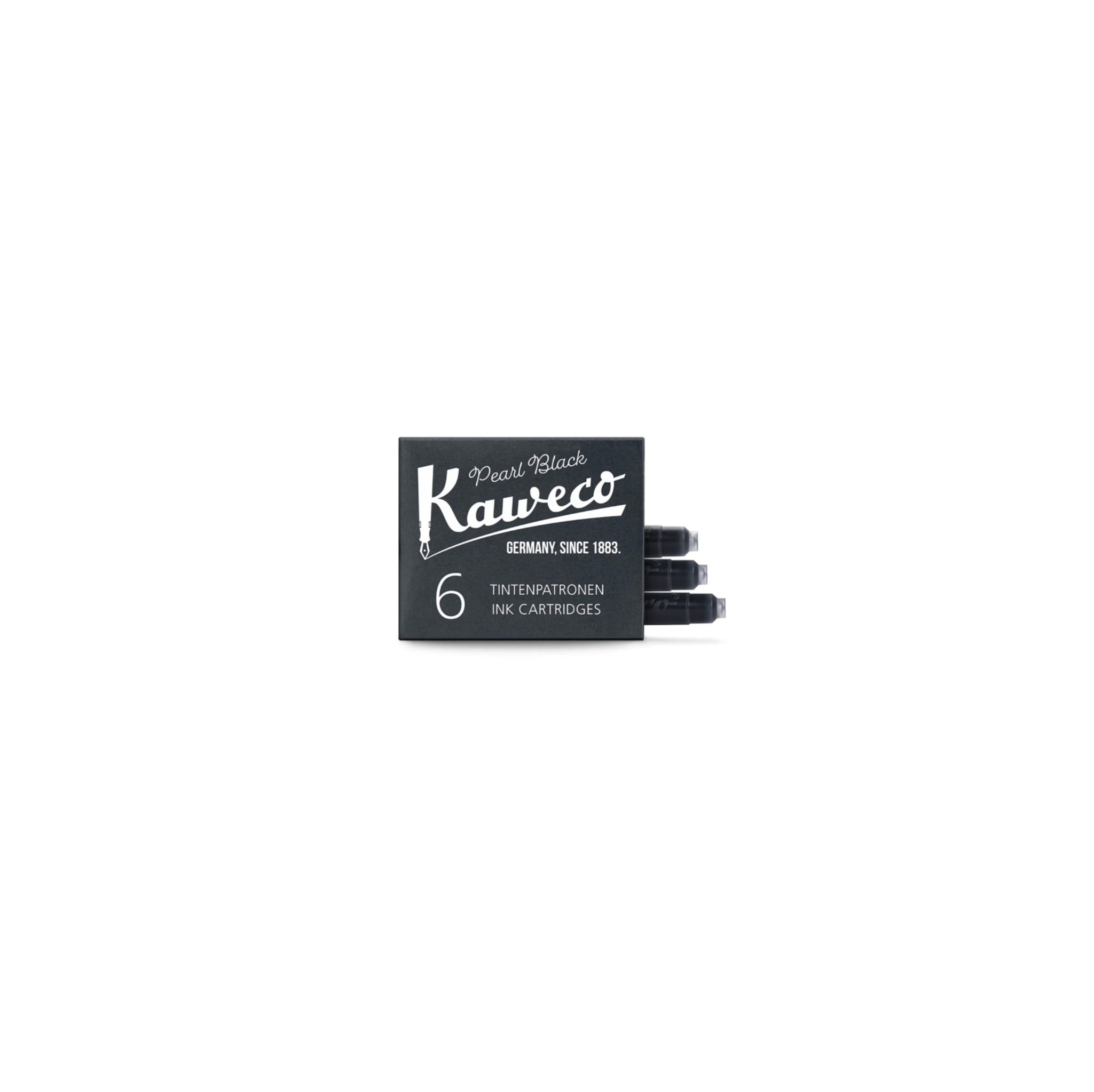 Cartuchos de tinta Kaweco Pearl Black | paquete de 6 unidades