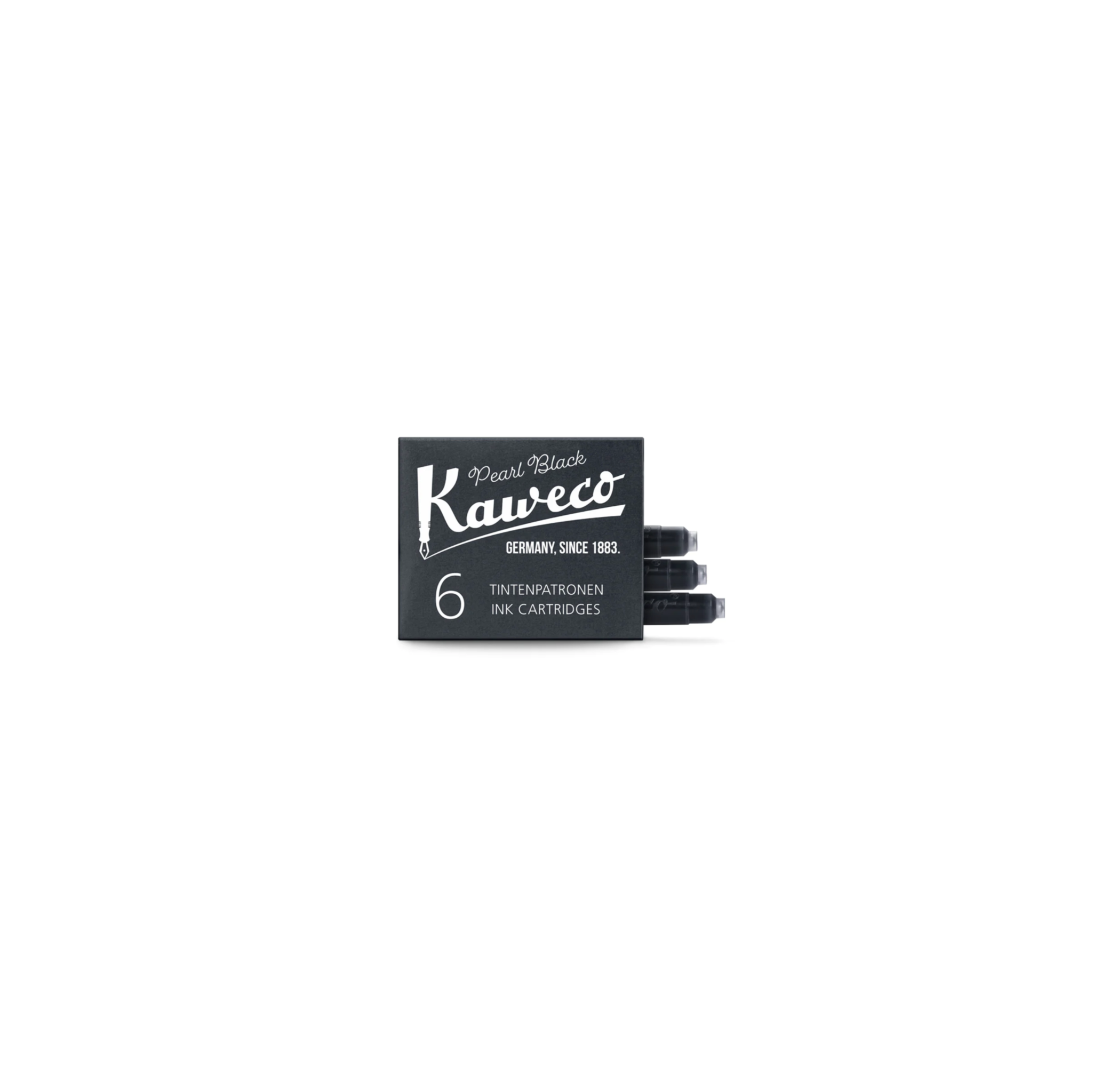 Kaweco Ink Cartridges Pearl Black · 6-Pack