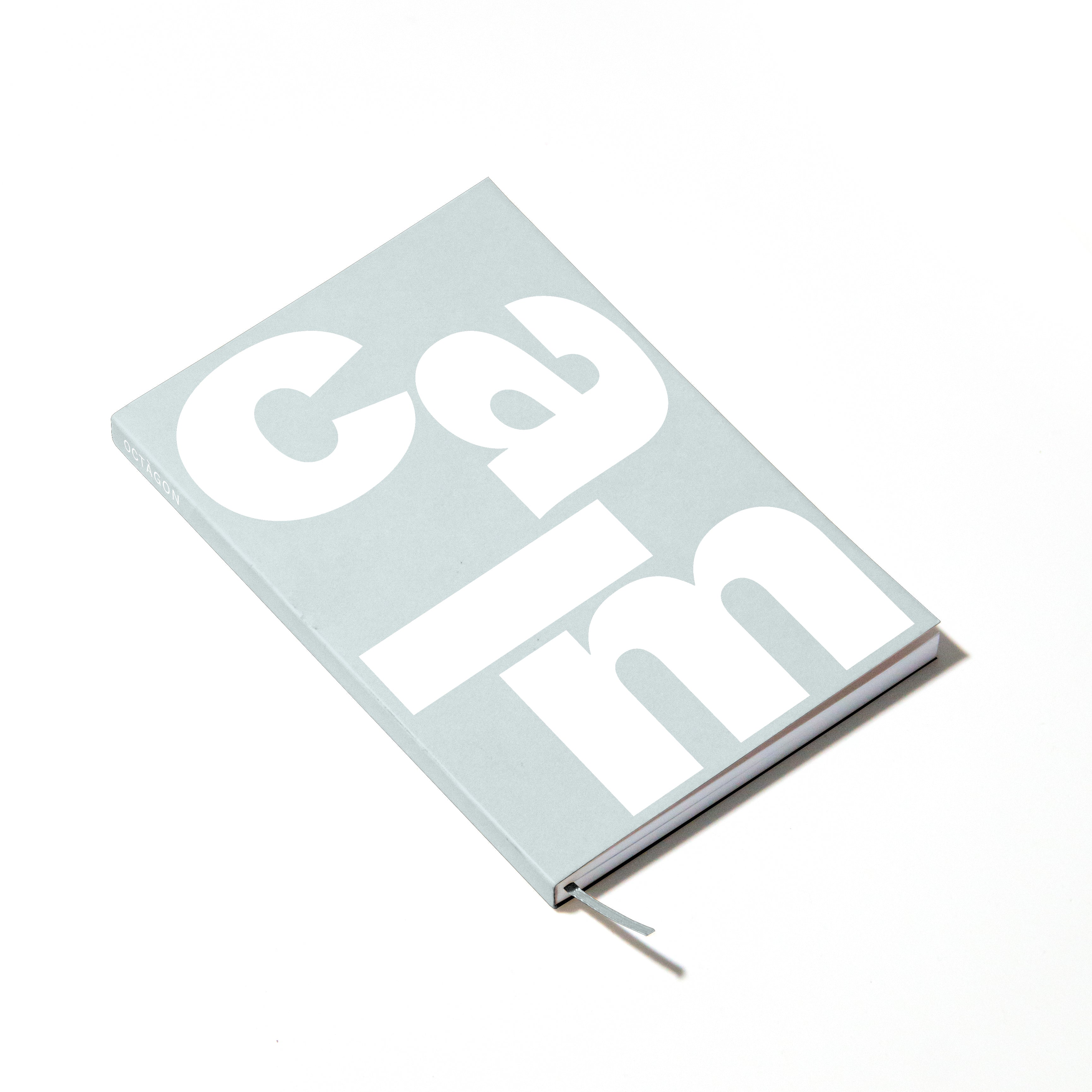 OCTÀGON DESIGN | Calm Notebook | Blue cover with white typography.