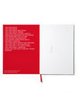 OCTÀGON DESIGN | Adult Content Notebook | Red ins¡ner cover with white typography and first page of Adult content Notebook.