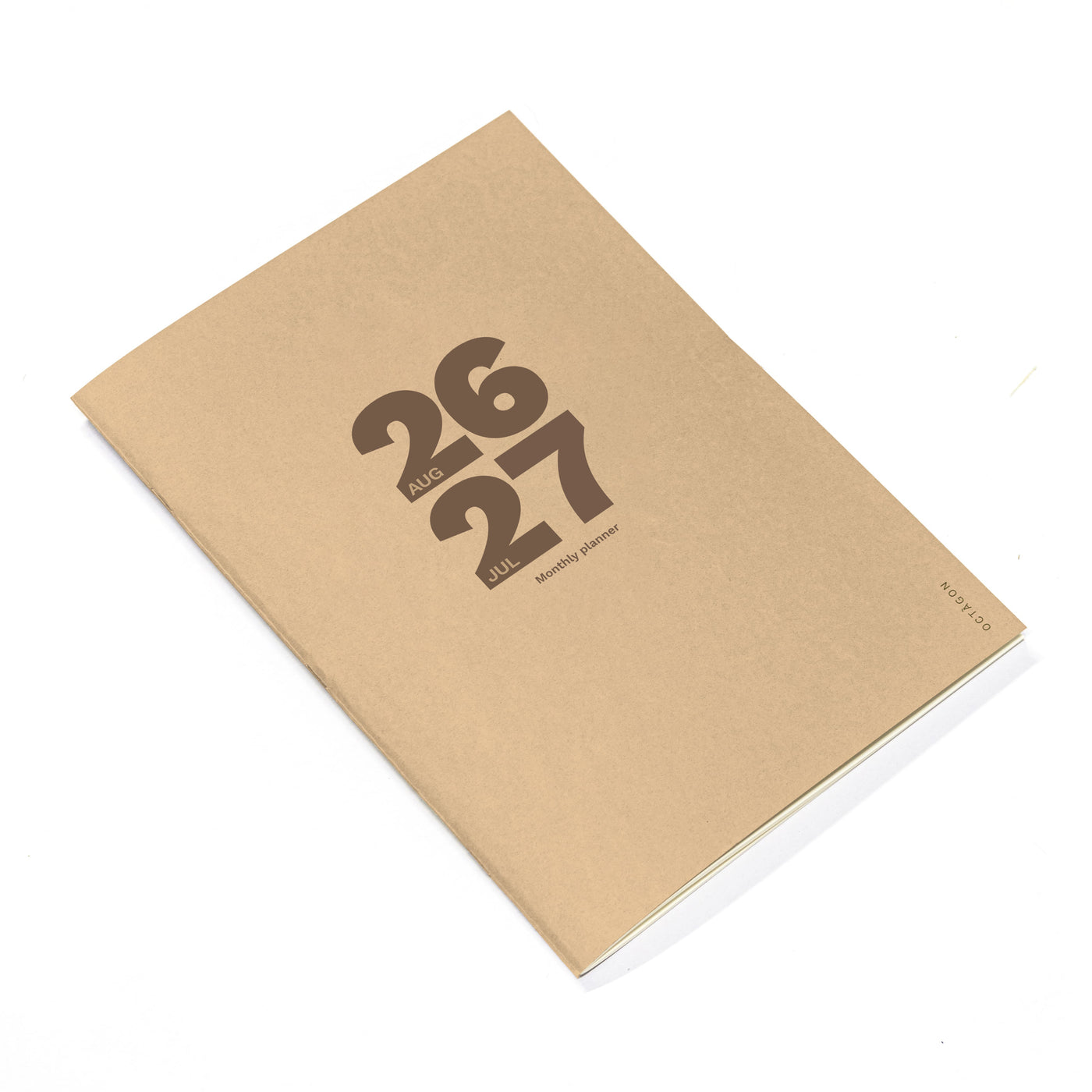 2026-2027 Big Monthly Planner PLUS · A4 size · Camel color