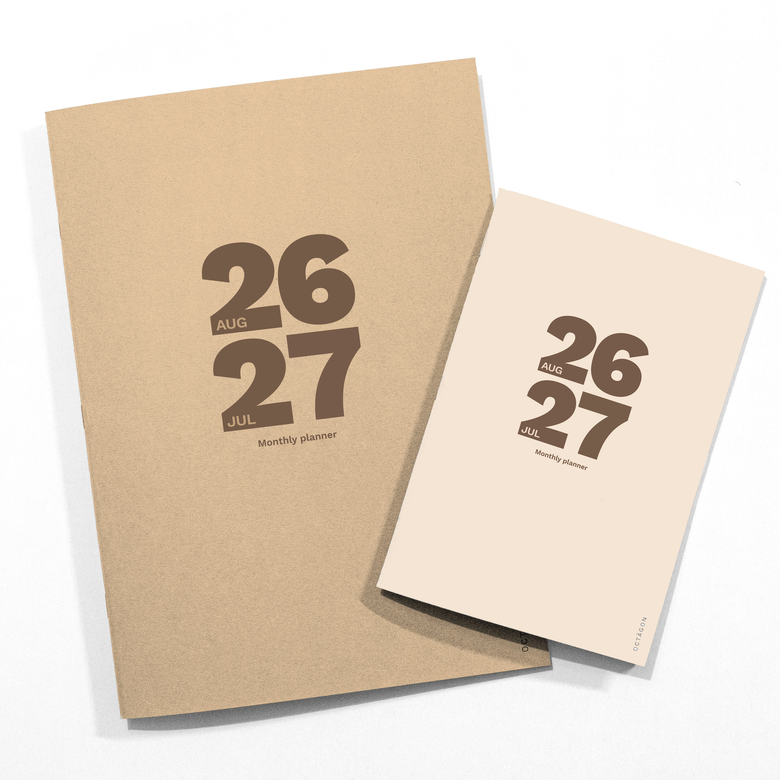 Iconic Octàgon Design Monthly Planner PLUS version. Academic year. 2026-2027