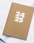 2024/2025 Small Monthly Planner Plus | Best project planning tool | Similar A5 size | Thread-sewn binding | Kraft Color - Group