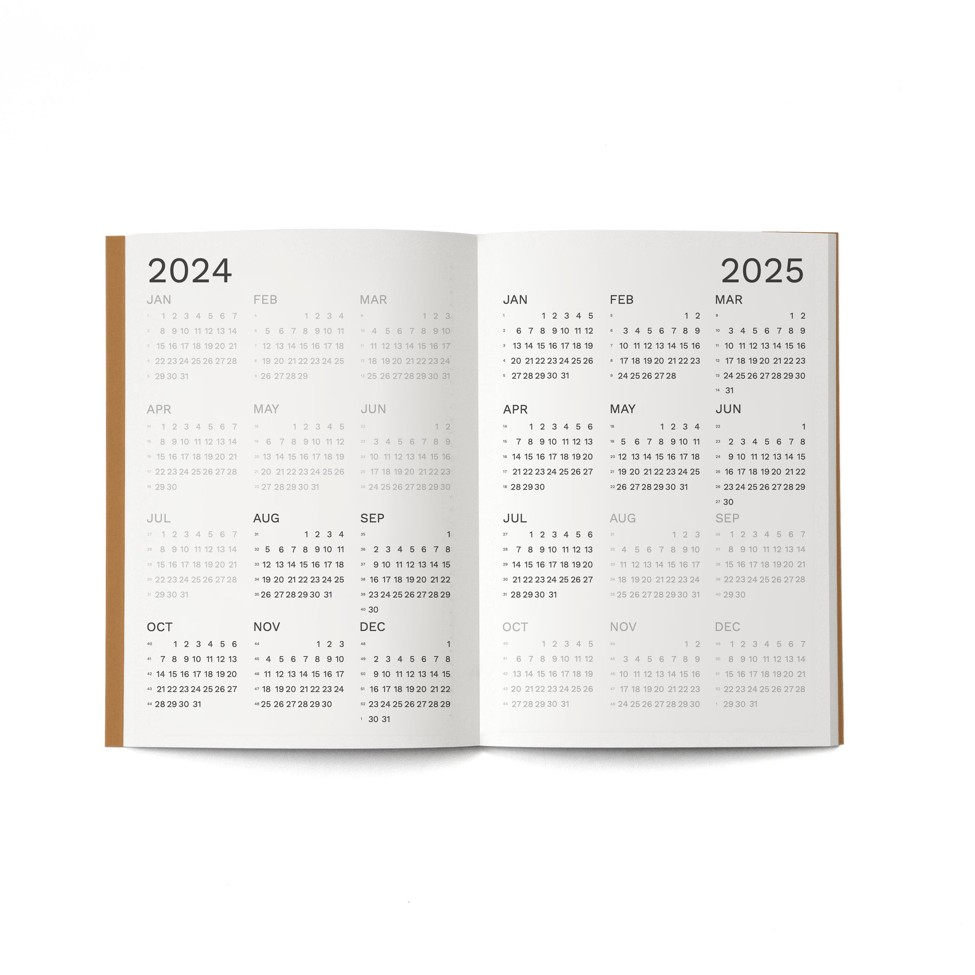 2024/2025 MONTHLY PLANNER  A4 size OCTÀGON DESIGN - Two Years