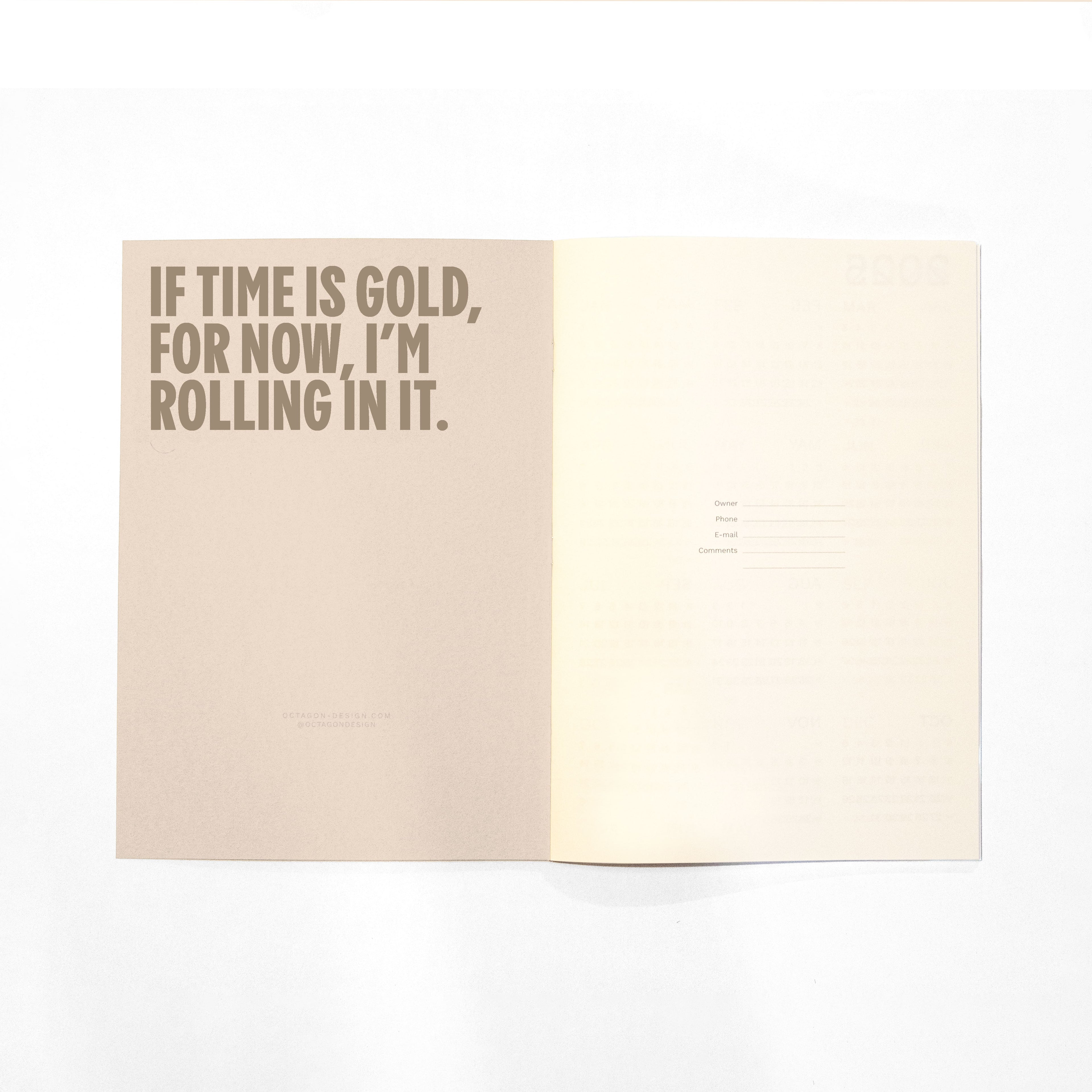 Iconic Octàgon Design Monthly Planner PLUS version. Academic year. 2026-2027