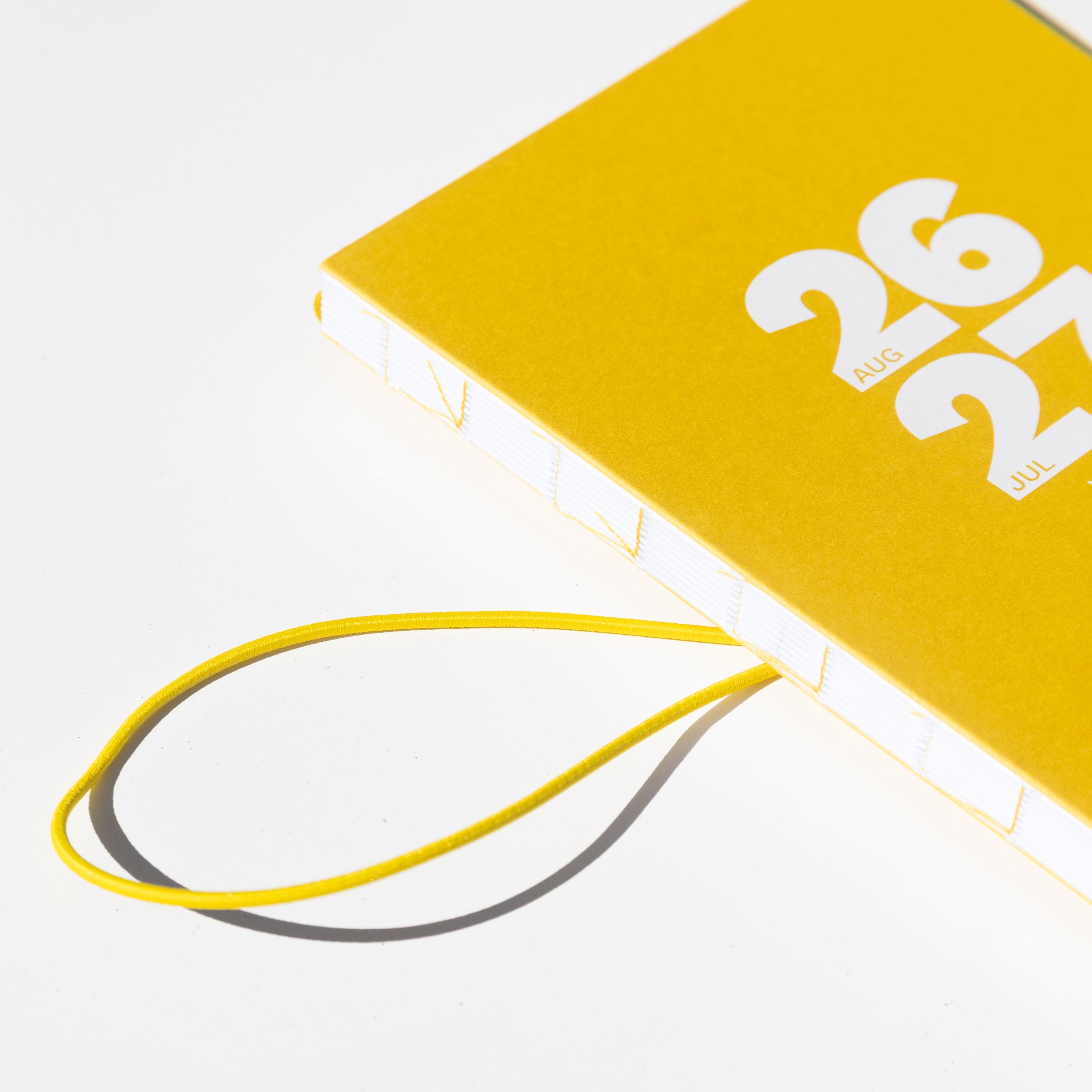 2026-2027 Academic Weekly Planner Indian Yellow elastic band - Octàgon Design
