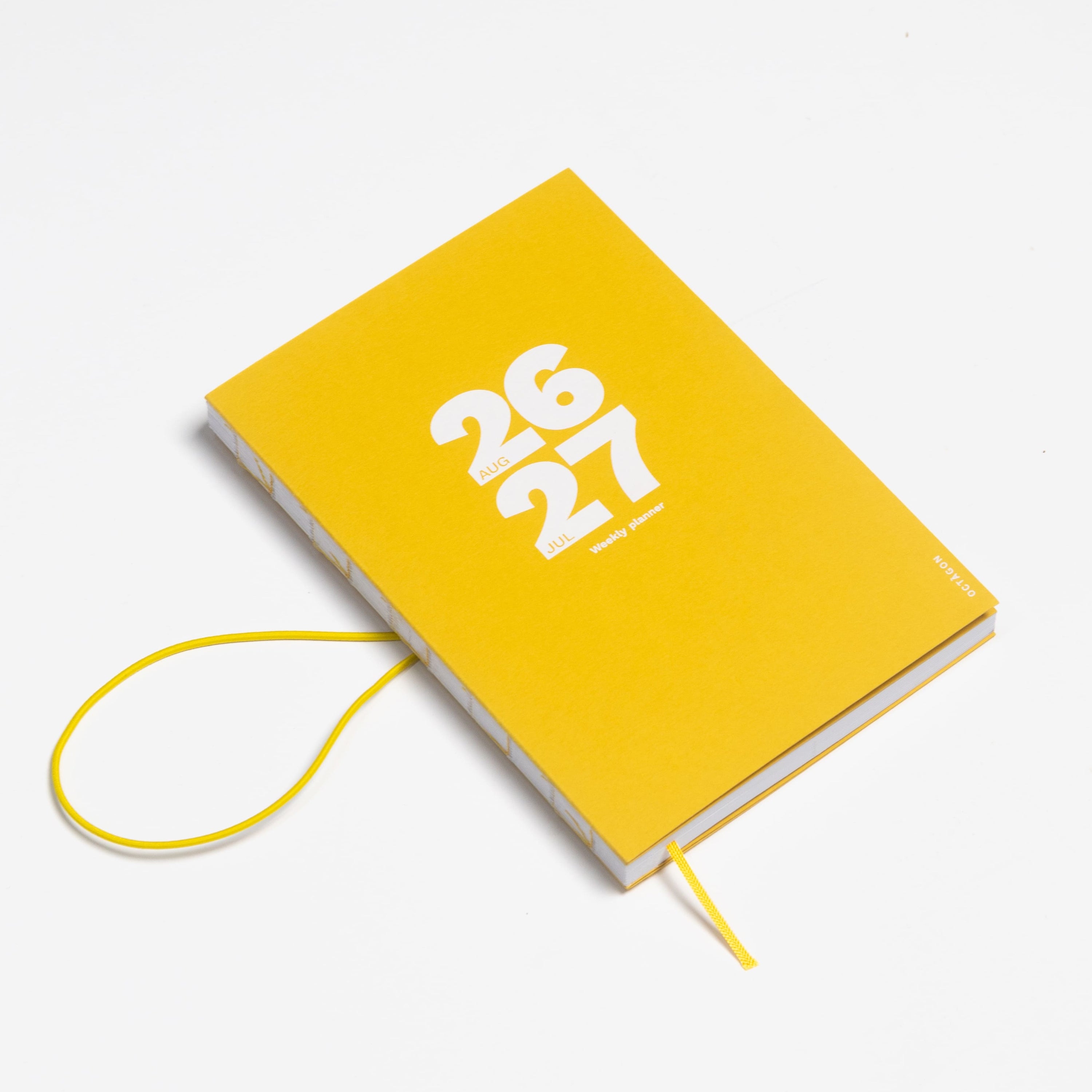 2026-2027 Academic Weekly Planner Indian Yellow cover - Octàgon Design