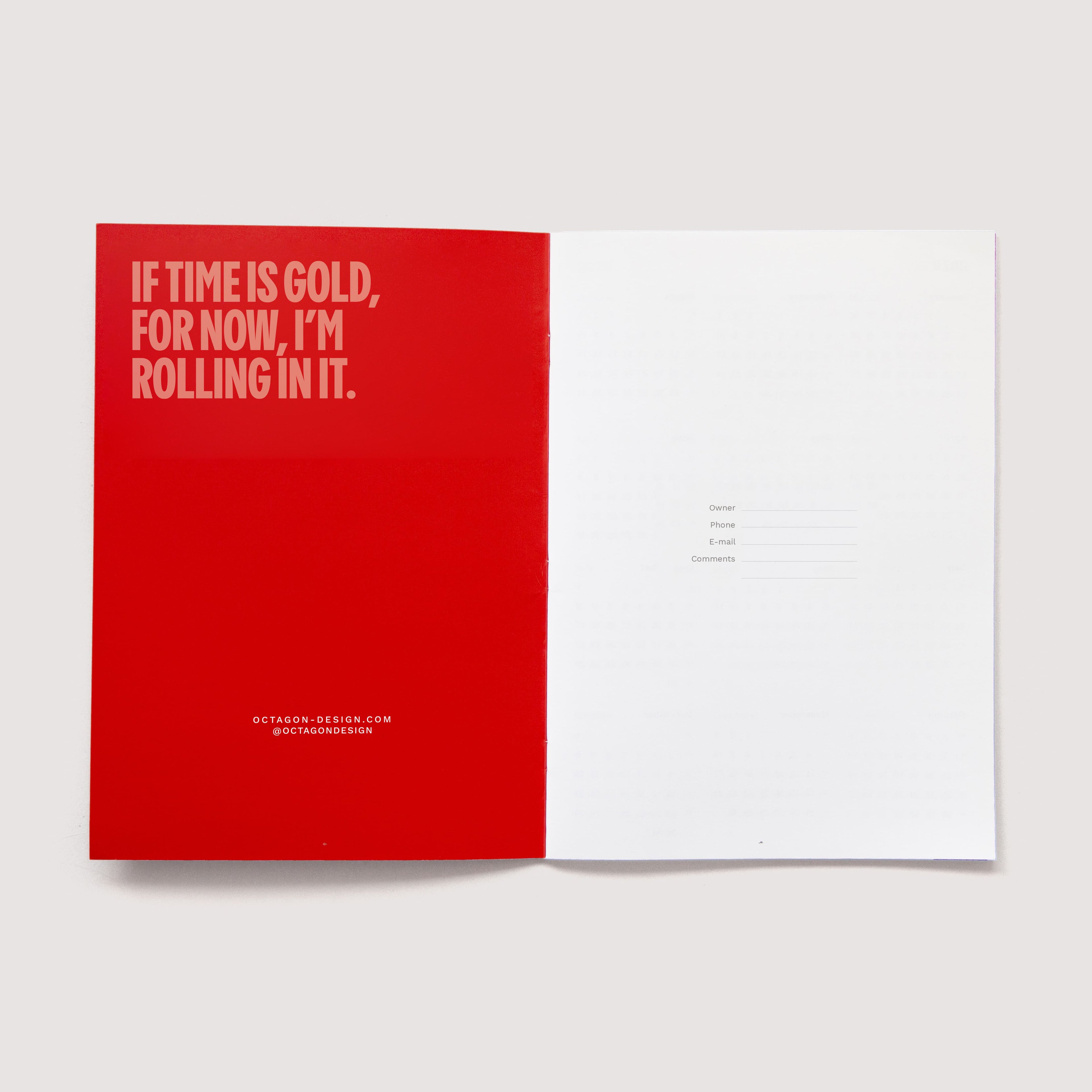 Iconic Octàgon Design planner, academic version. 2026-2027. 