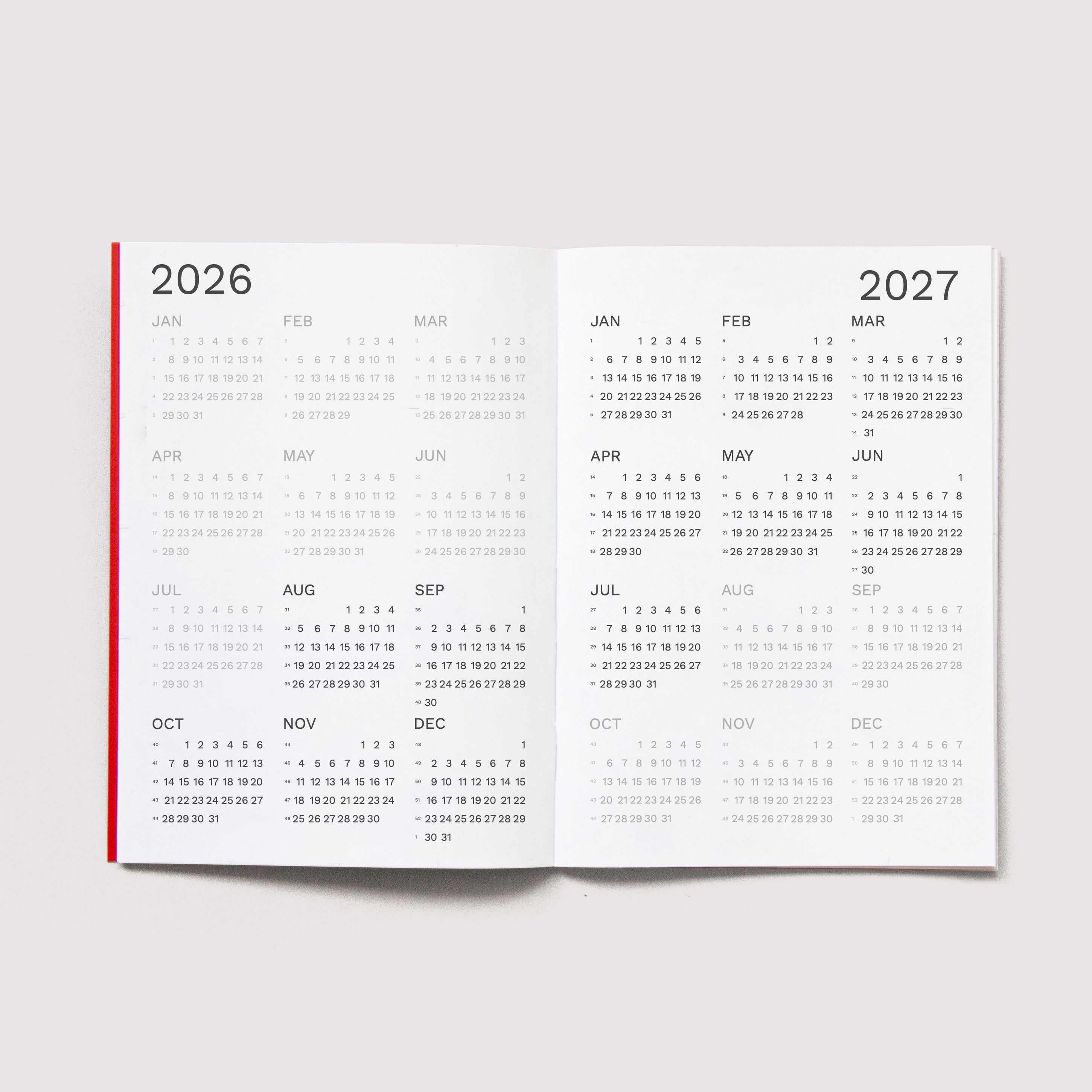 Iconic Octàgon Design planner, academic version. 2026-2027.  Two years.