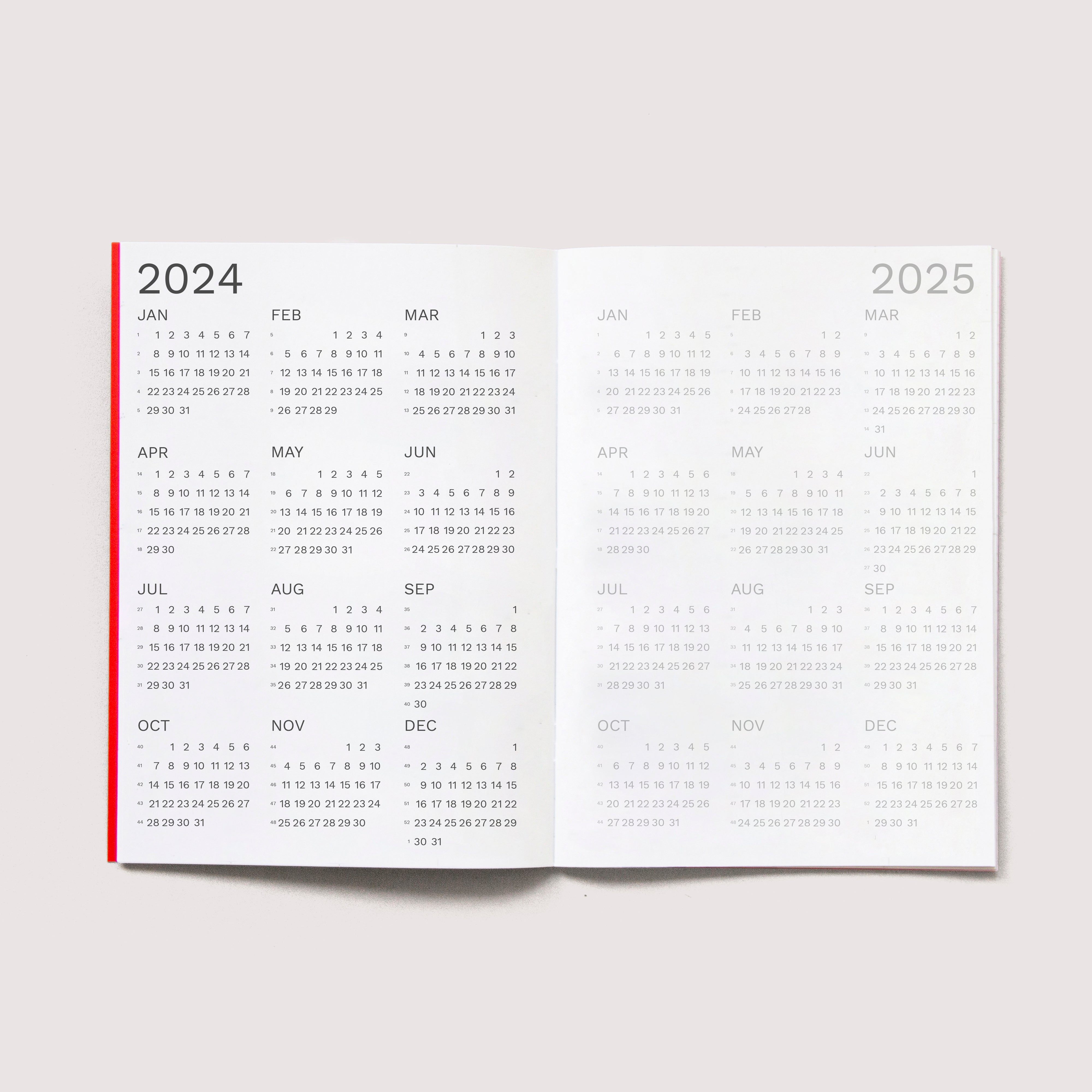 OCTÀGON DESIGN | "2024 Monthly Planner A4 size" Monthly planner. 2024 - 2025 calendars template.