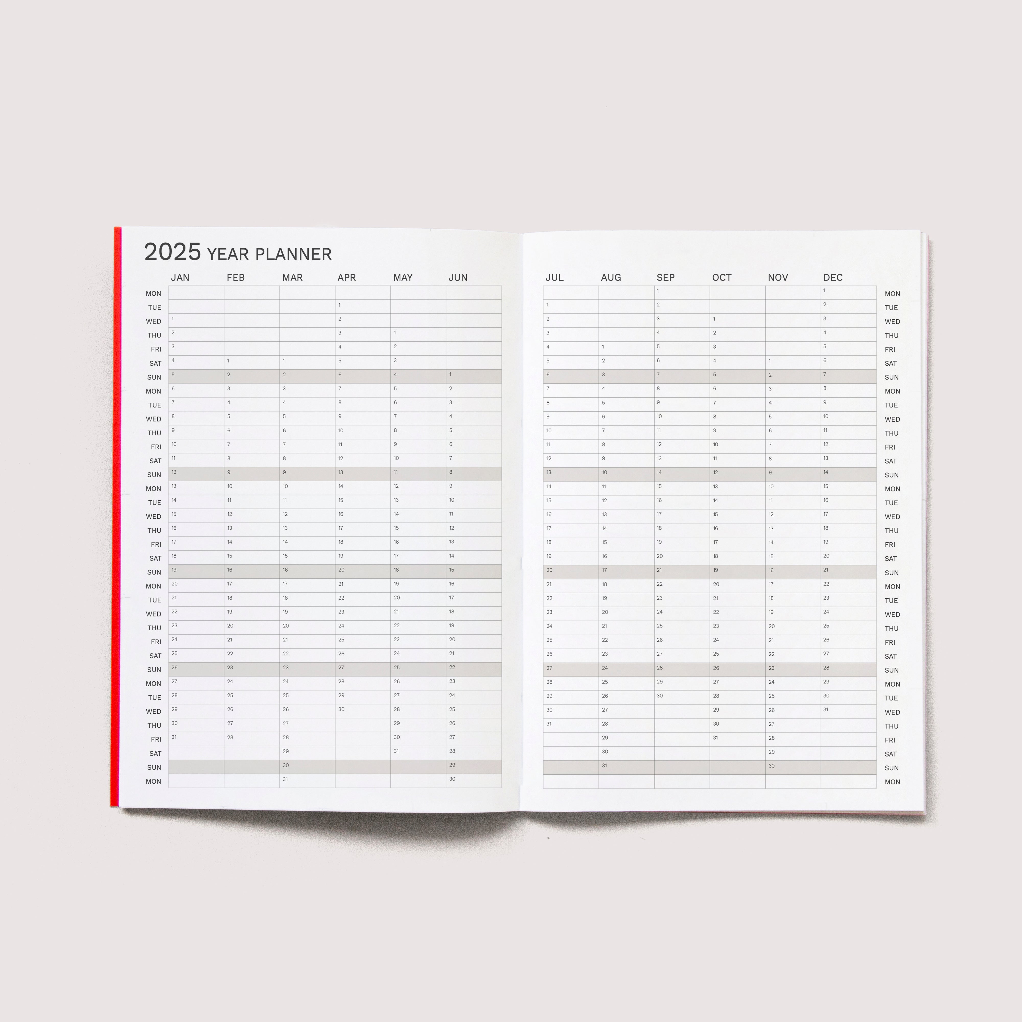 2025 Big Monthly Planner, A4 Size. Best Planner, minimal Design ...