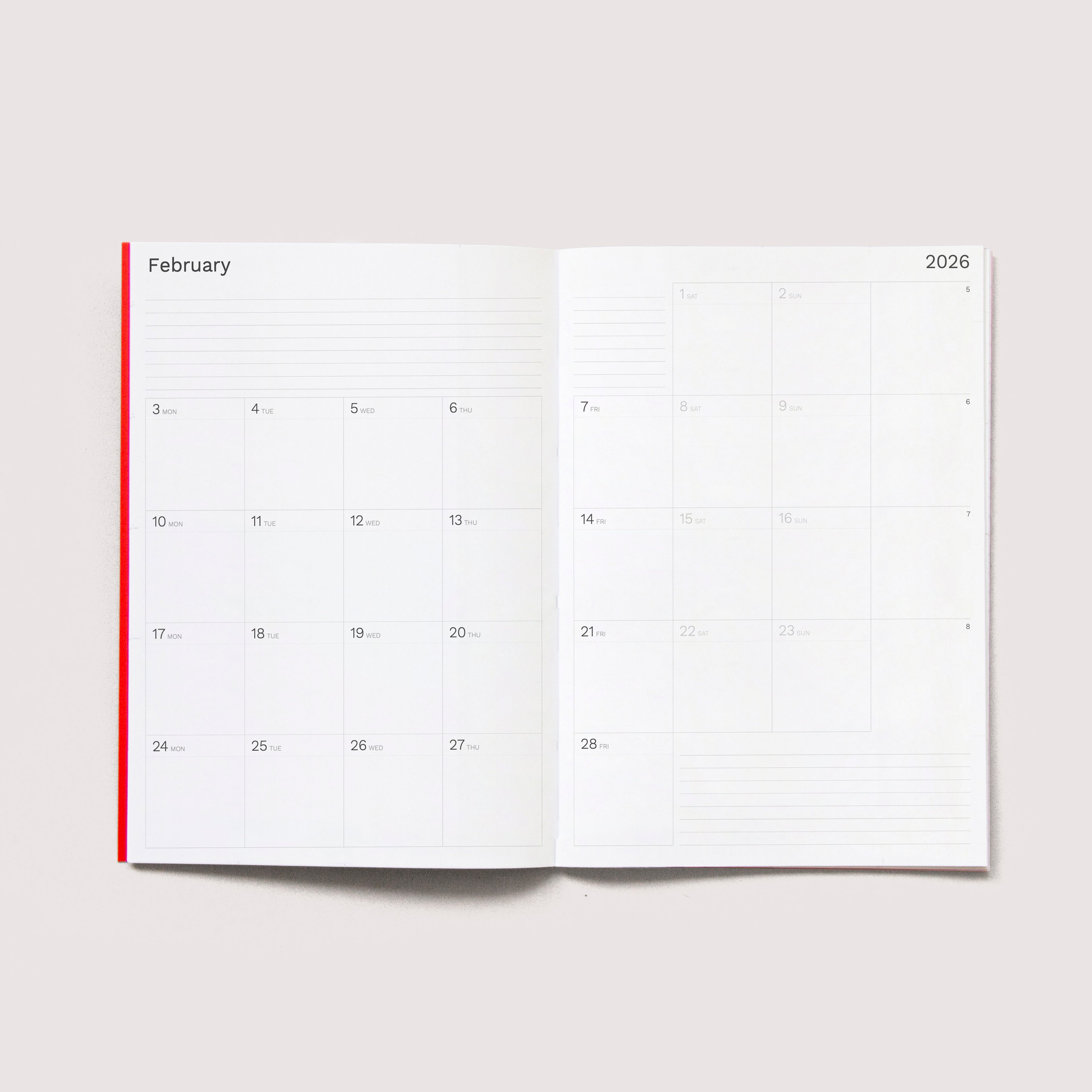 2026 Iconic Big Monthly Planner from Octàgon Design