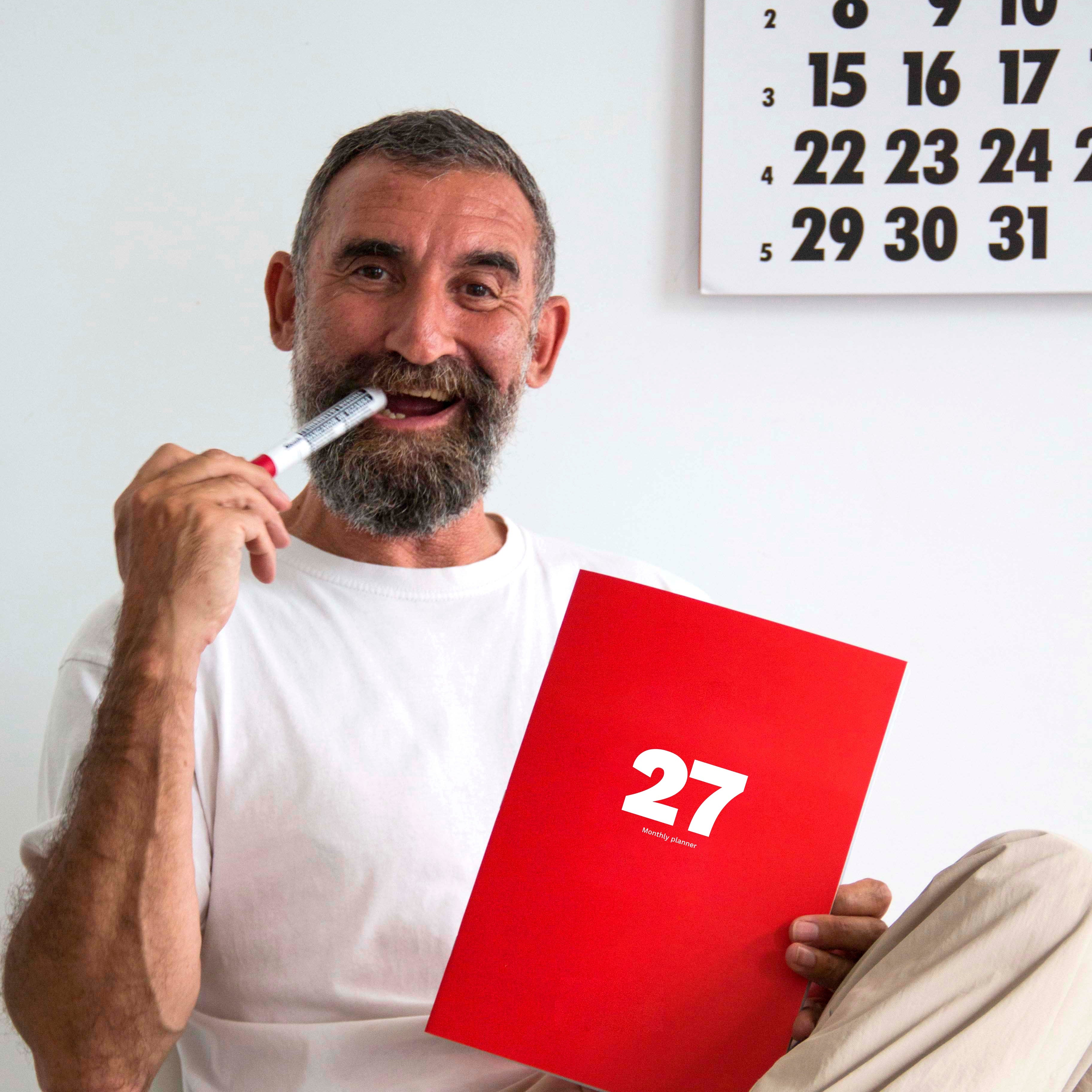 Octàgon Design 2027 Big Monthly Planner, the iconic planner. 