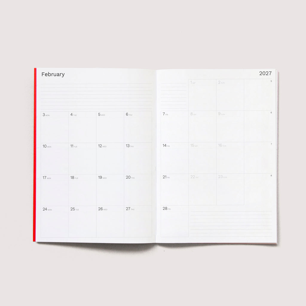 Octàgon Design 2027 Big Monthly Planner, the iconic planner. Monthly view