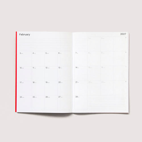 Octàgon Design 2027 Big Monthly Planner, the iconic planner. Monthly view