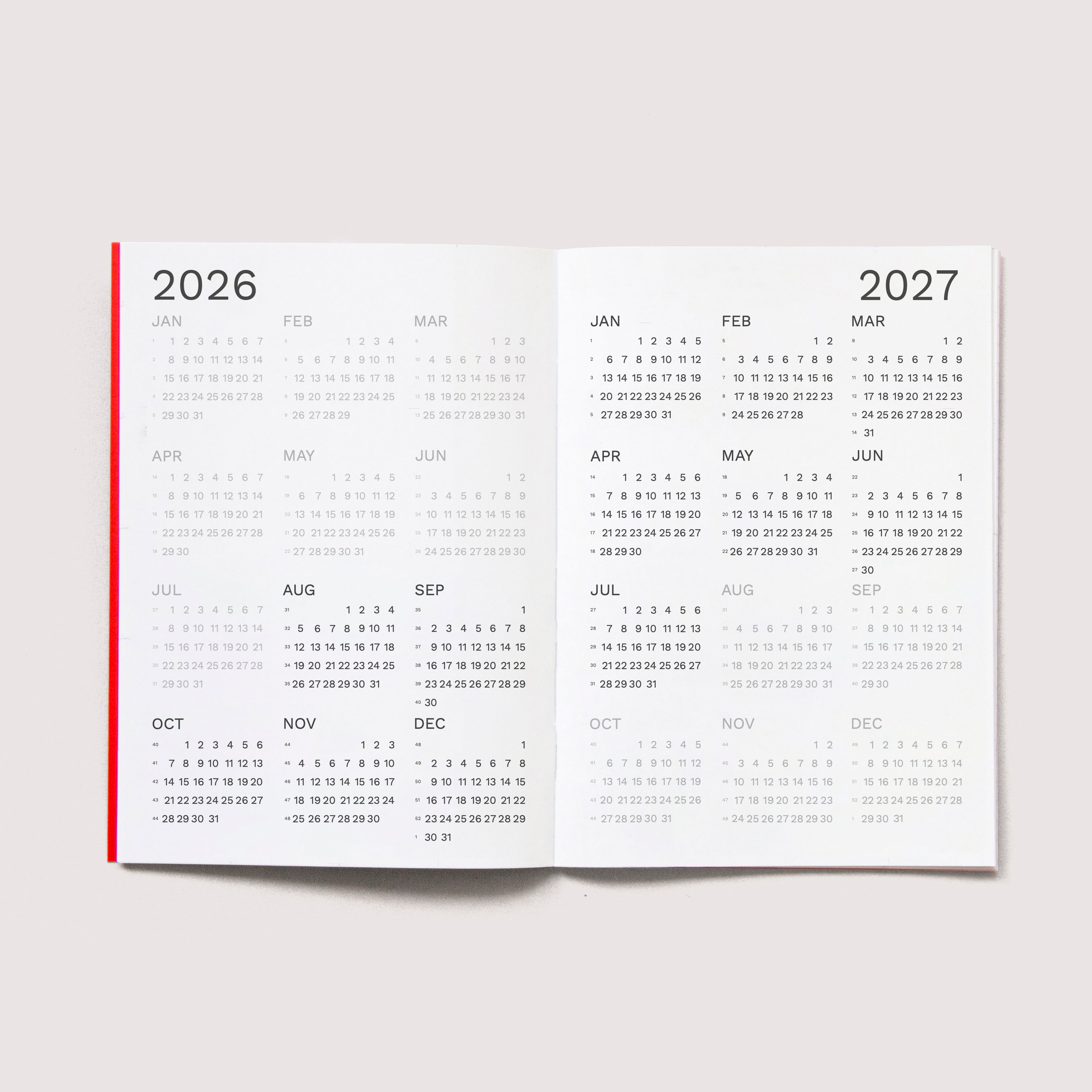 Iconic Octàgon Design planner, academic version. 2026-2027