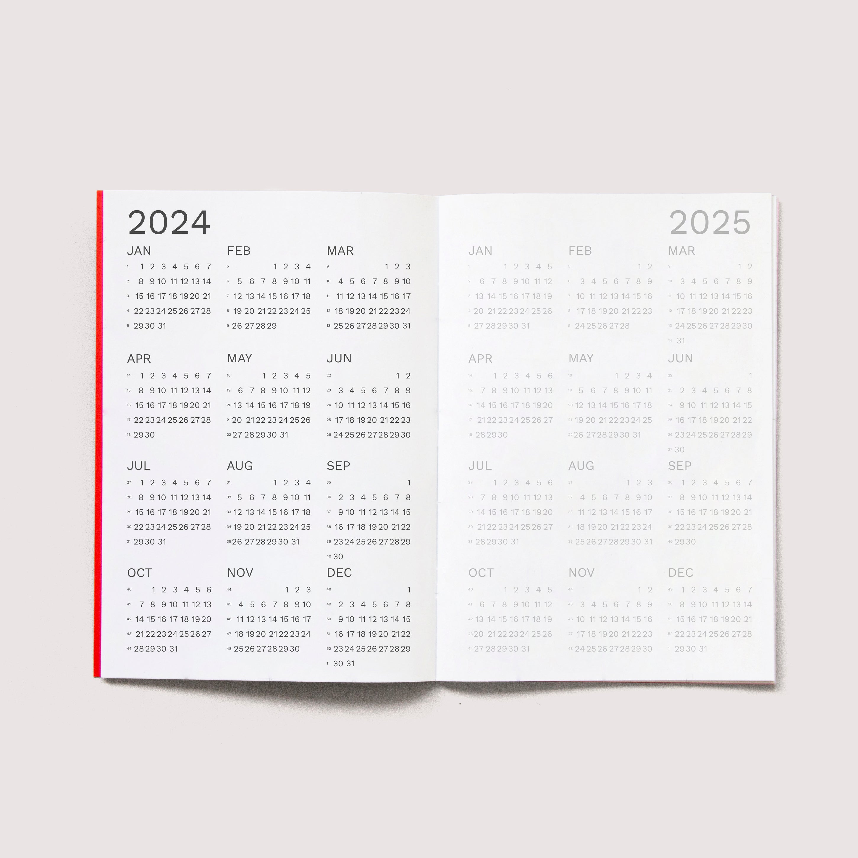 OCTÀGON DESIGN | "2024 Monthly Planner Similar A5 size" Monthly planner. 2024 - 2025 calendars template
