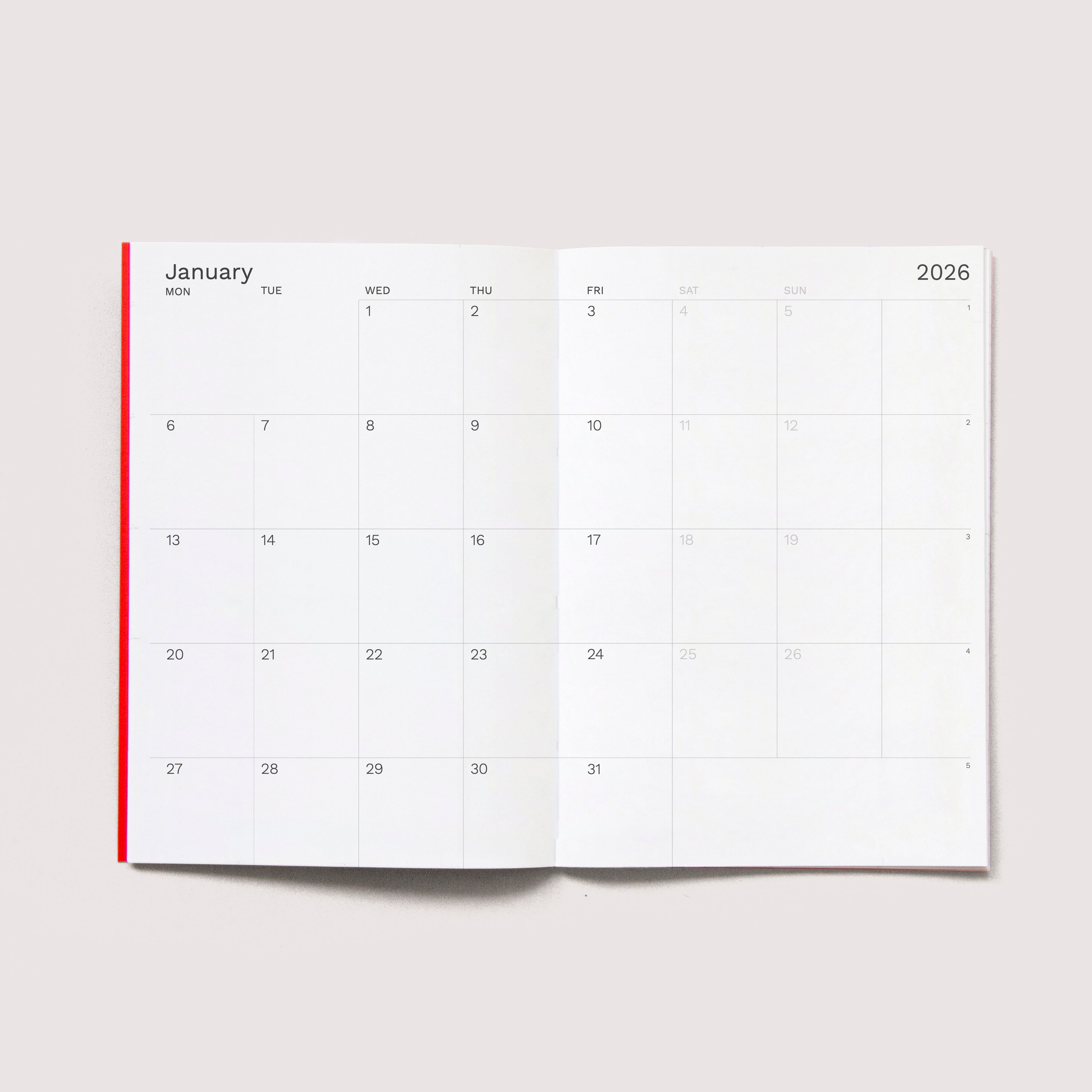 2026 Iconic Small Monthly Planner from Octagon Design
