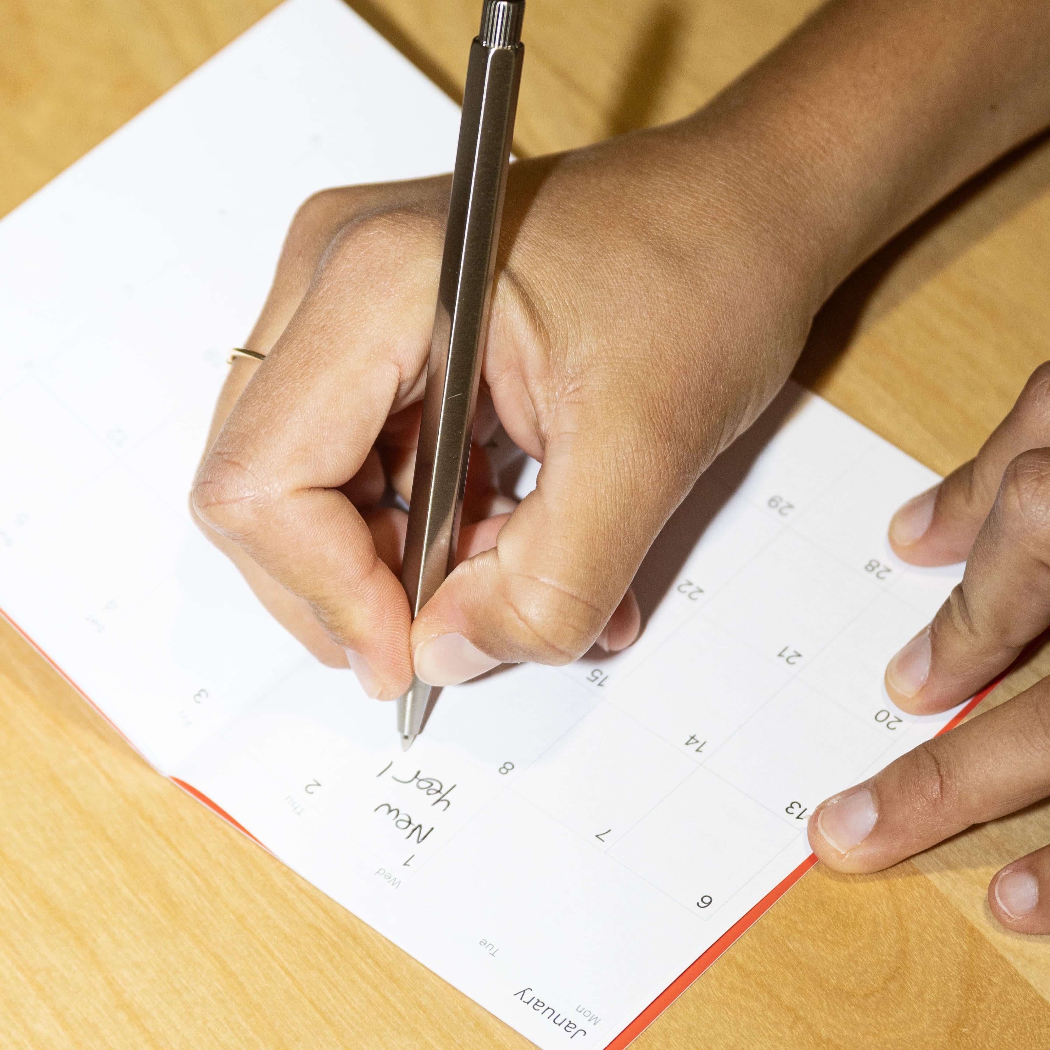 Iconic mini 2026 monthly planner from Octàgon Design.