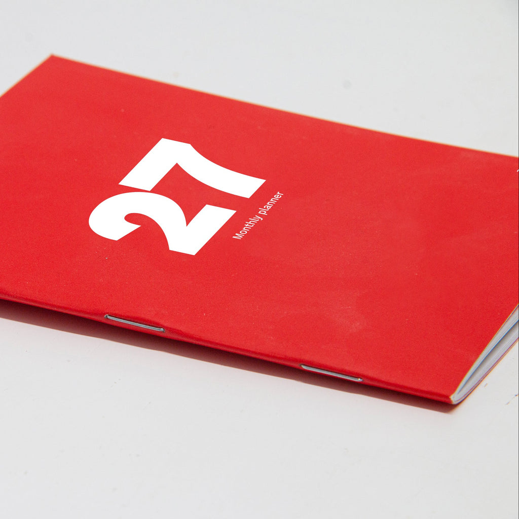 Octàgon Design Mini Monthly Planner. The iconic planner. Binding detail.