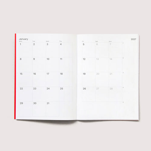 Octàgon Design Mini Monthly Planner. The iconic planner. Monthly view.