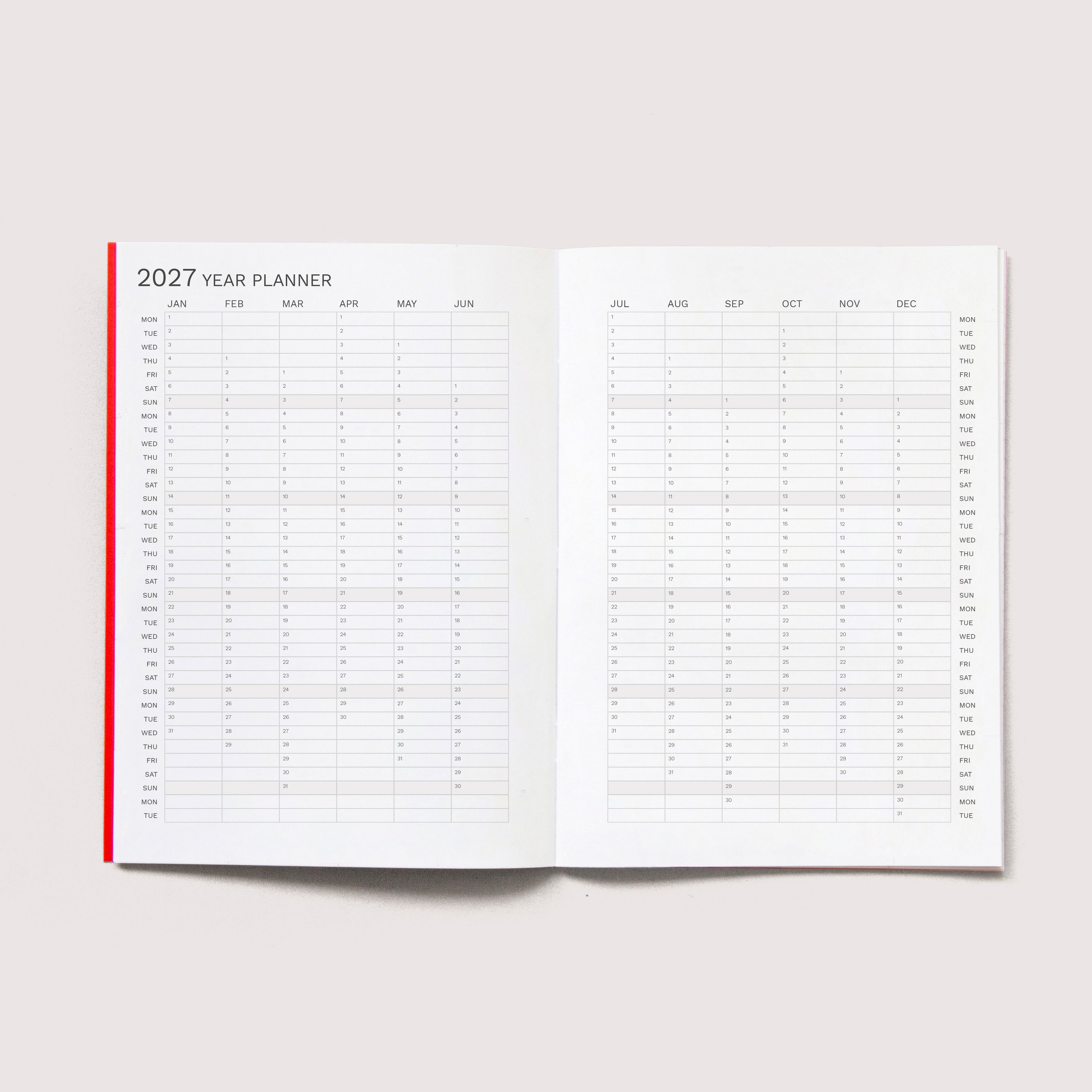 Octàgon Design Mini Monthly Planner. The iconic planner. 2027 Year Planner.