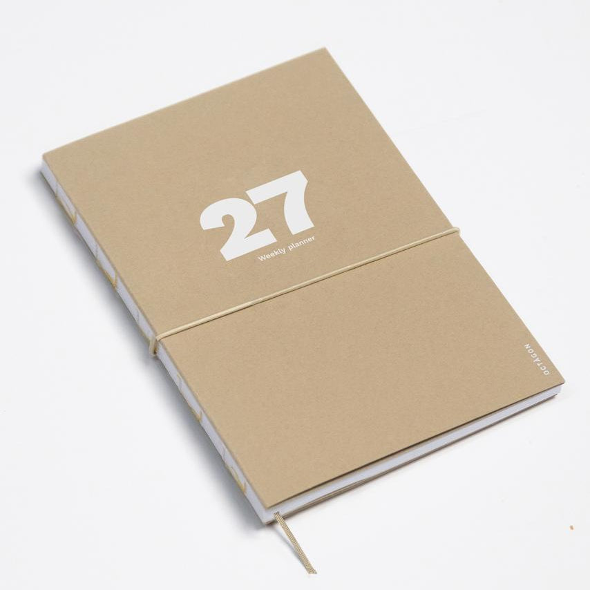 2027 Large weekly planner by Octàgon Design. Main cover.